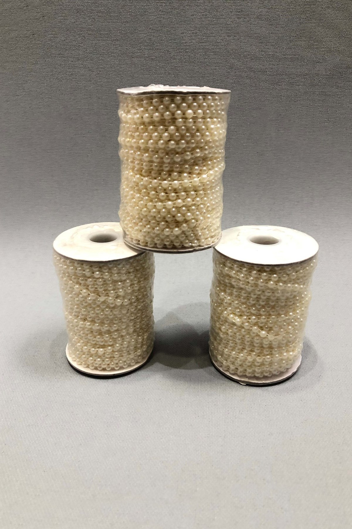 Cream Lined Cut Pearl 4 mm