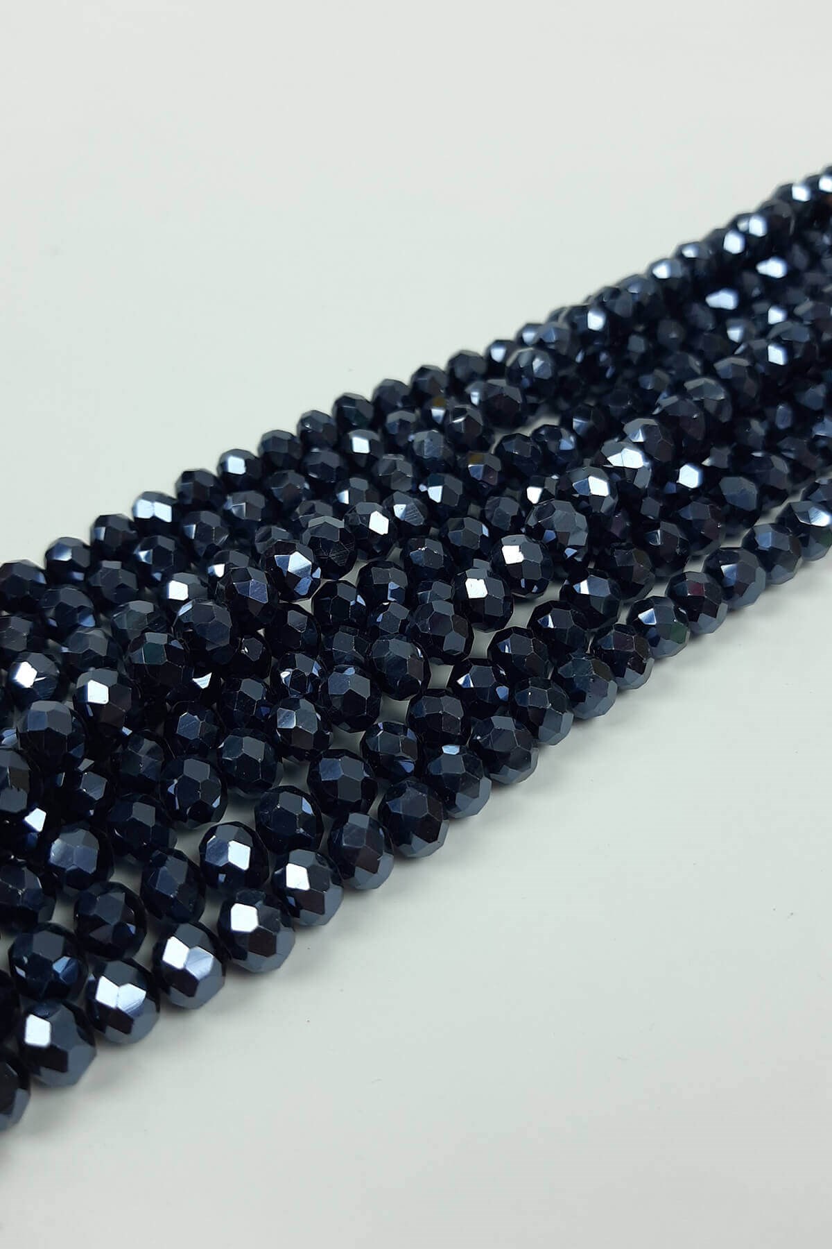 Crystal Beads 8 mm Navy