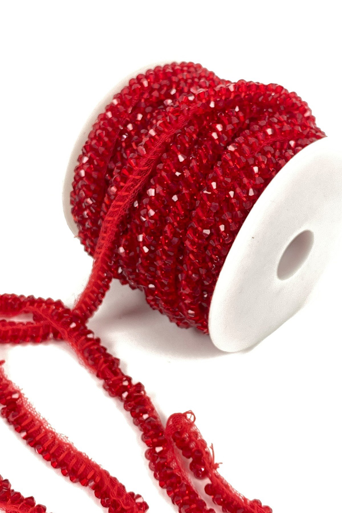 Crystal Bead Embroidered Ribbon