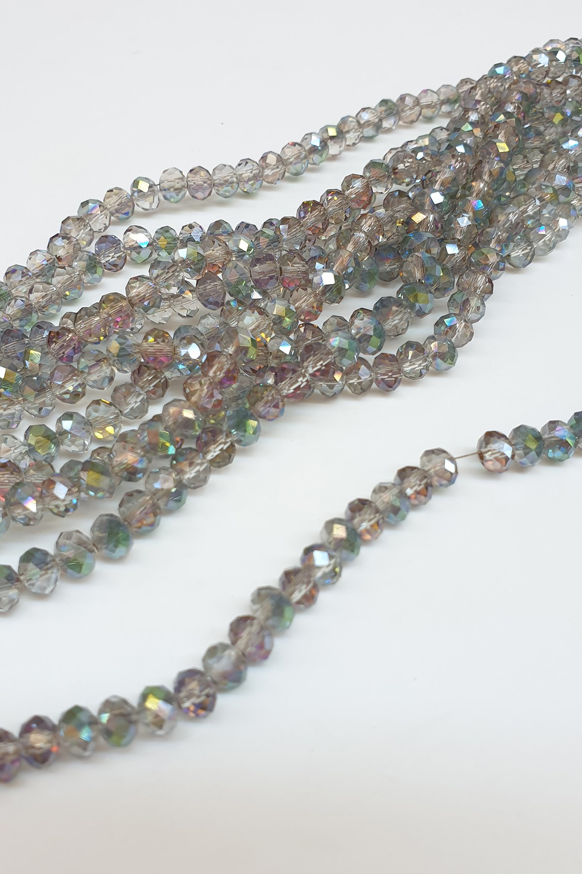 Janjanized Light Brown Crystal Beads 6 mm