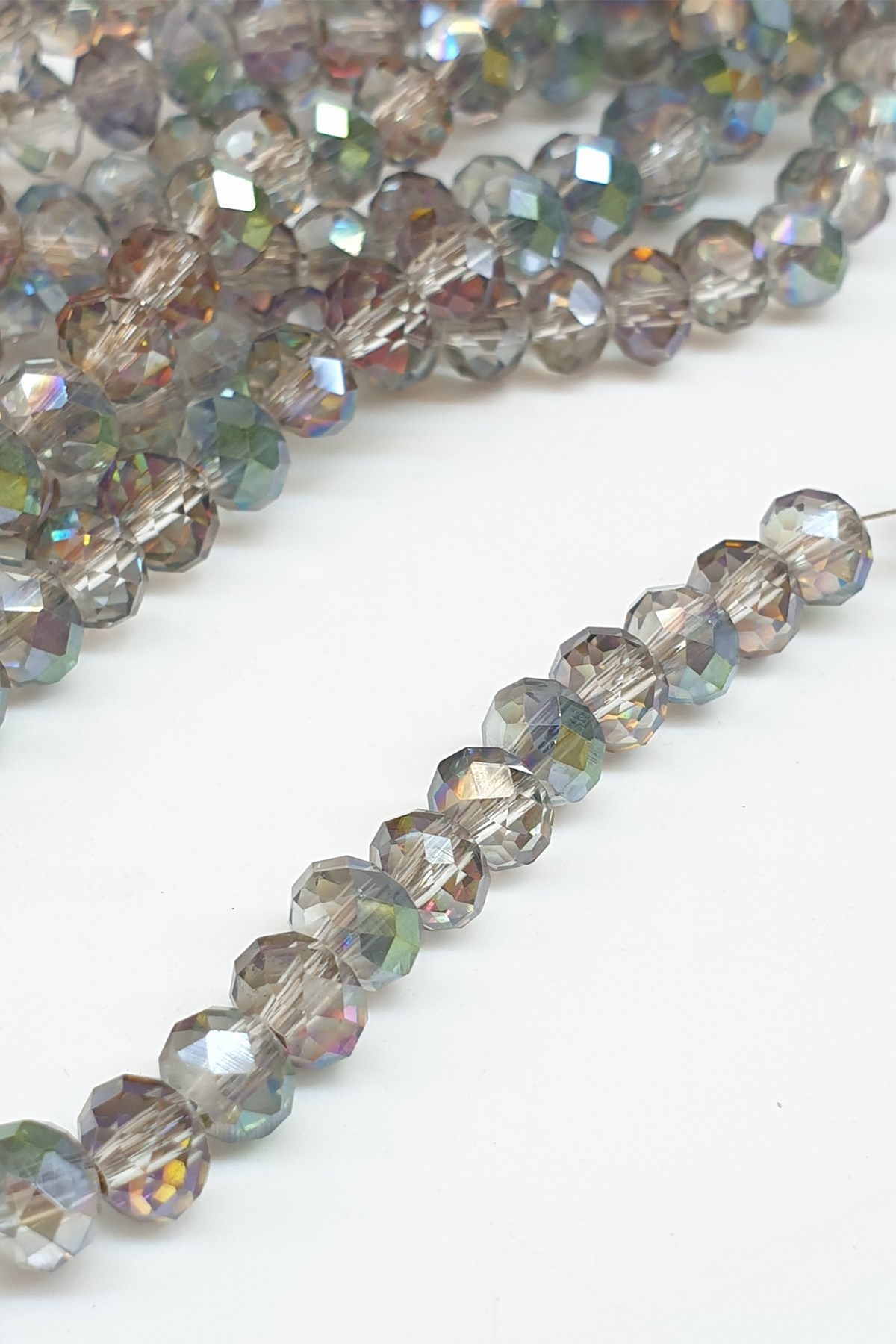 Janjanized Light Brown Crystal Beads 6 mm