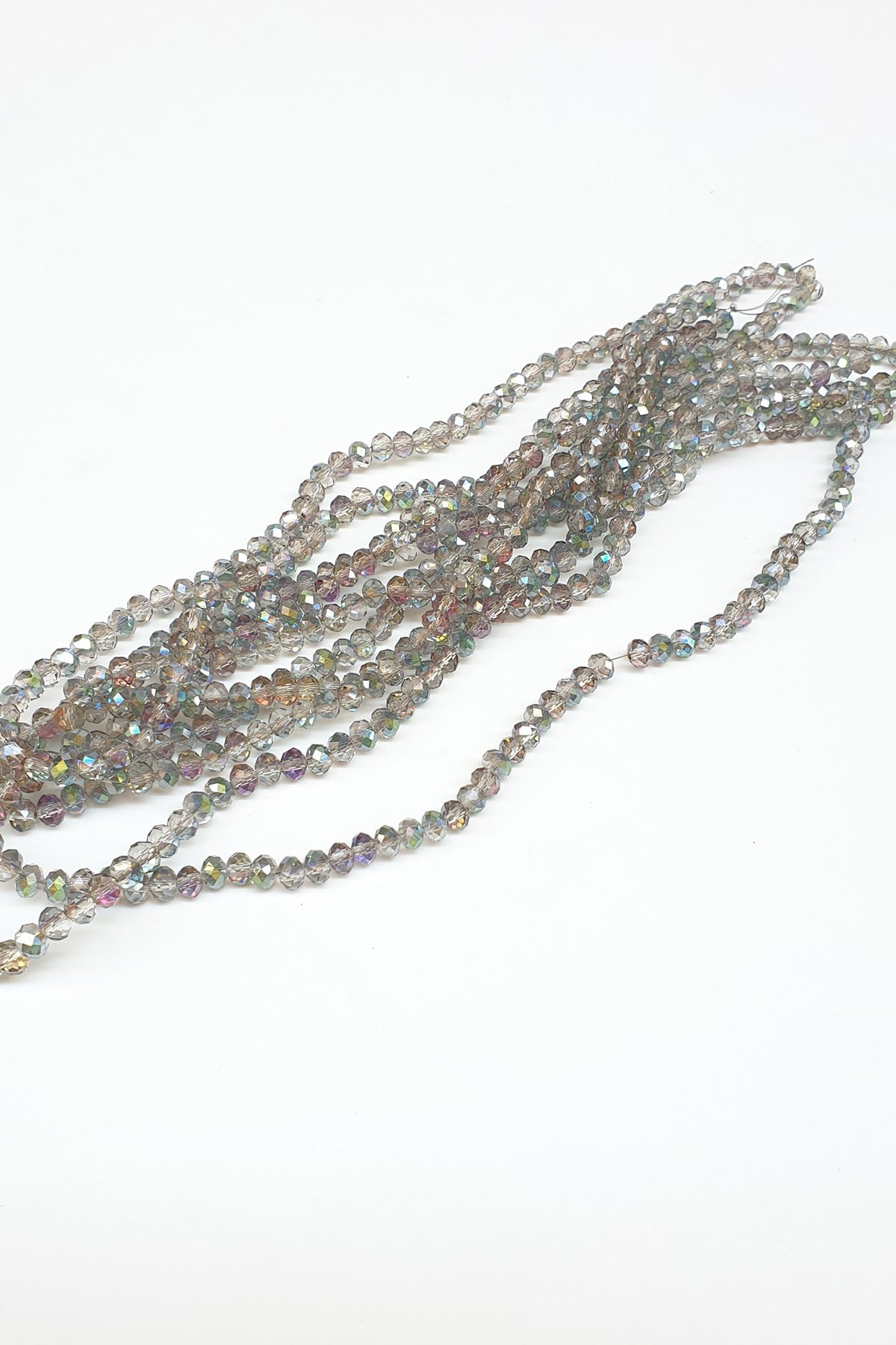 Janjanized Light Brown Crystal Beads 6 mm