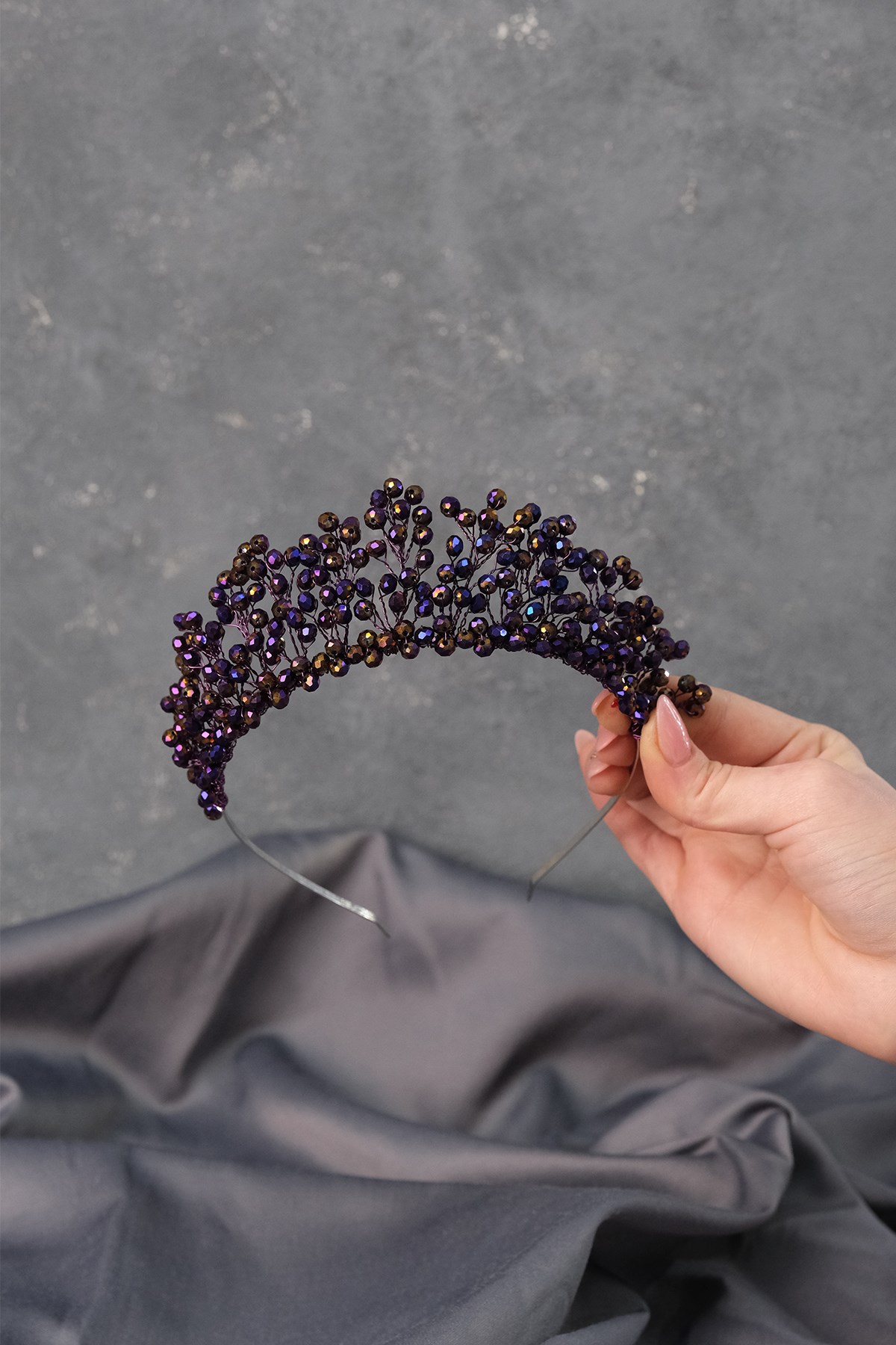 Crystal Beaded Aren Bridal Henna Crown