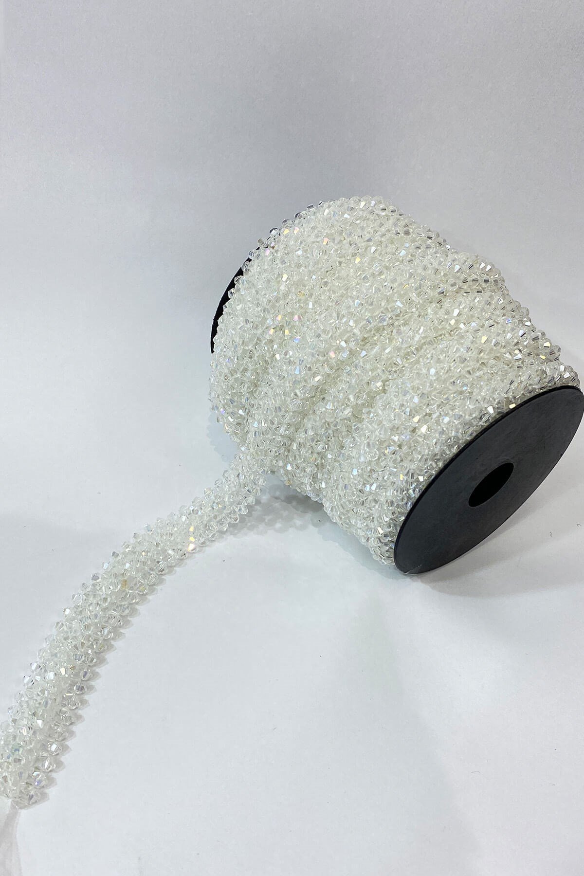 Crystal Beaded Embroidered Ribbon 1 mt