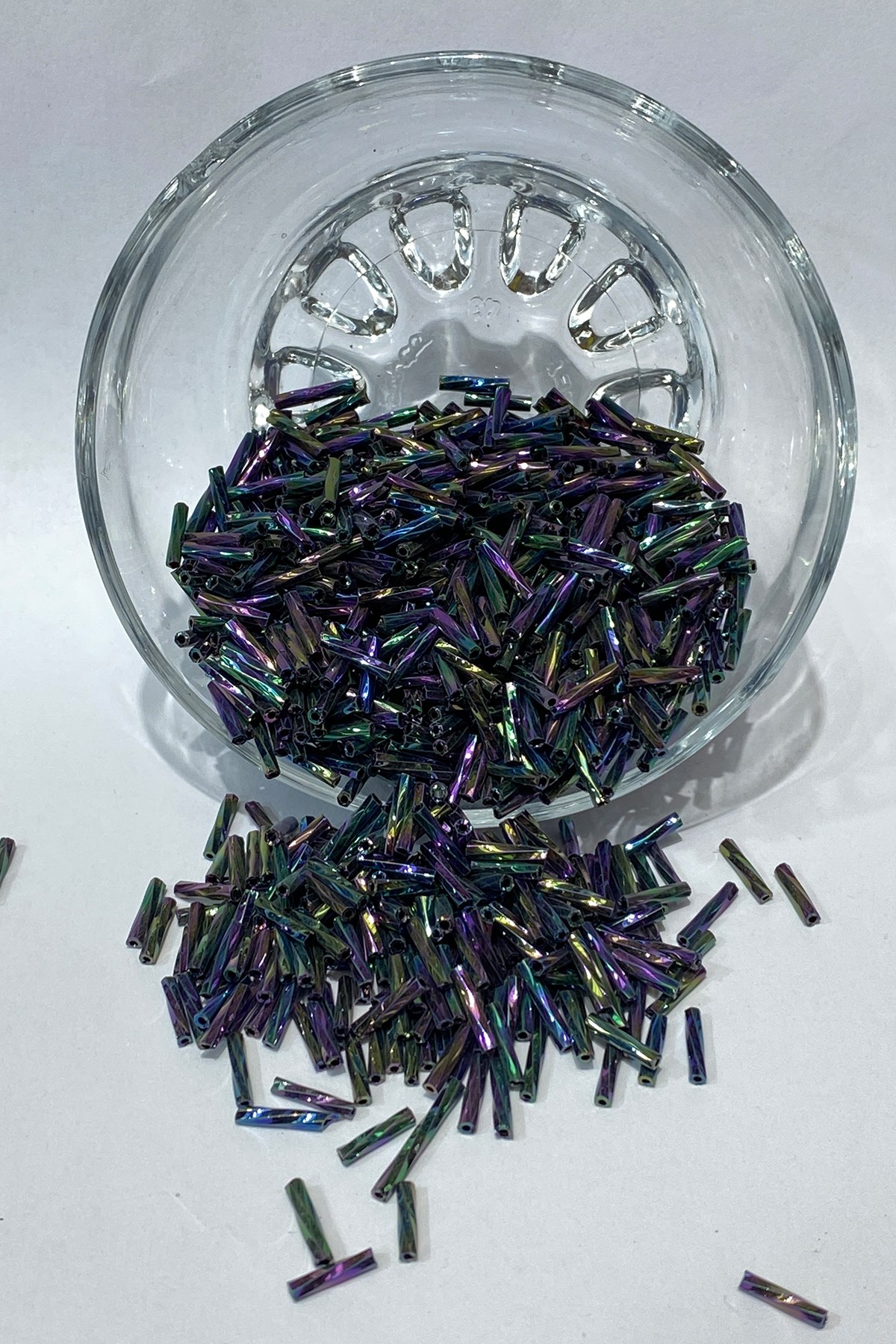 Lacivert Burgulu Boru Boncuk 50 gr