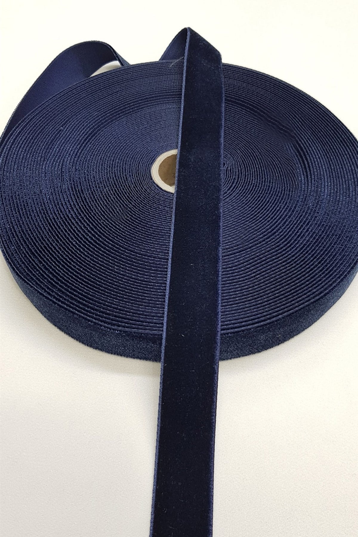 Navy Blue Velvet Ribbon 2 cm