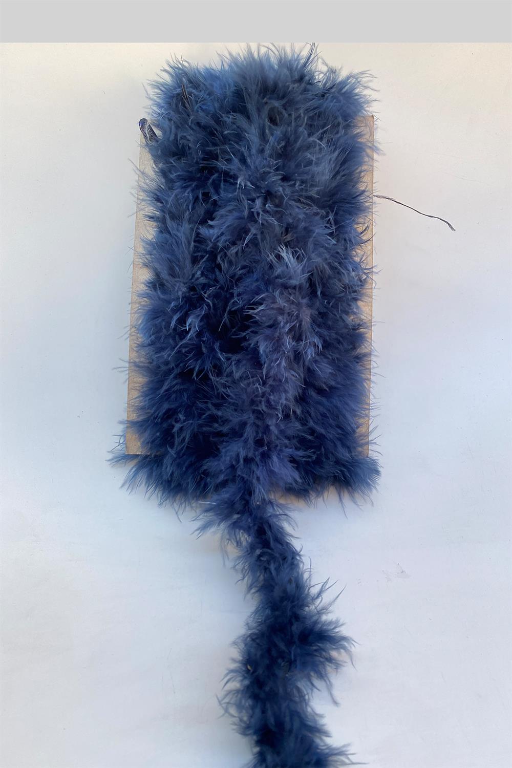 Dark Blue Fox Hair, Cat Tail Feather Otriş