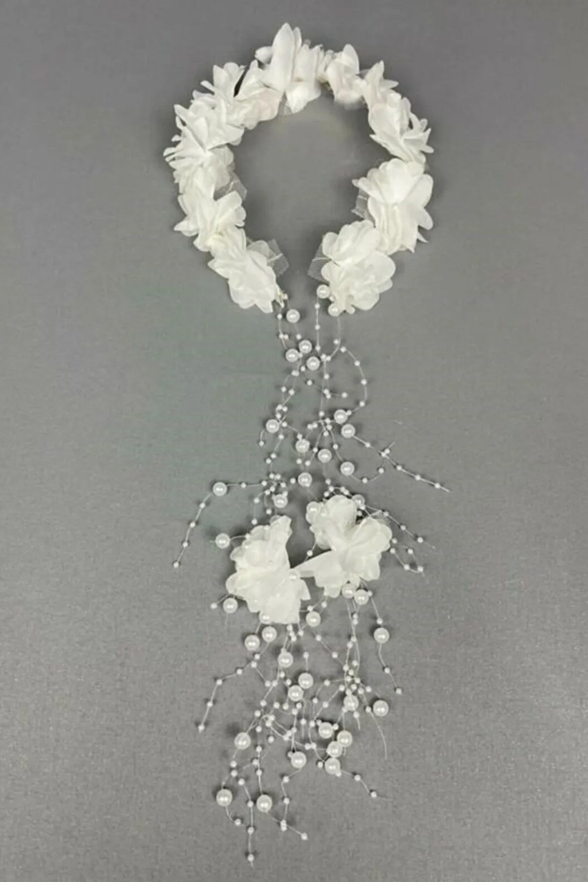Lazer Çiçekli Gelin Saç Tacı