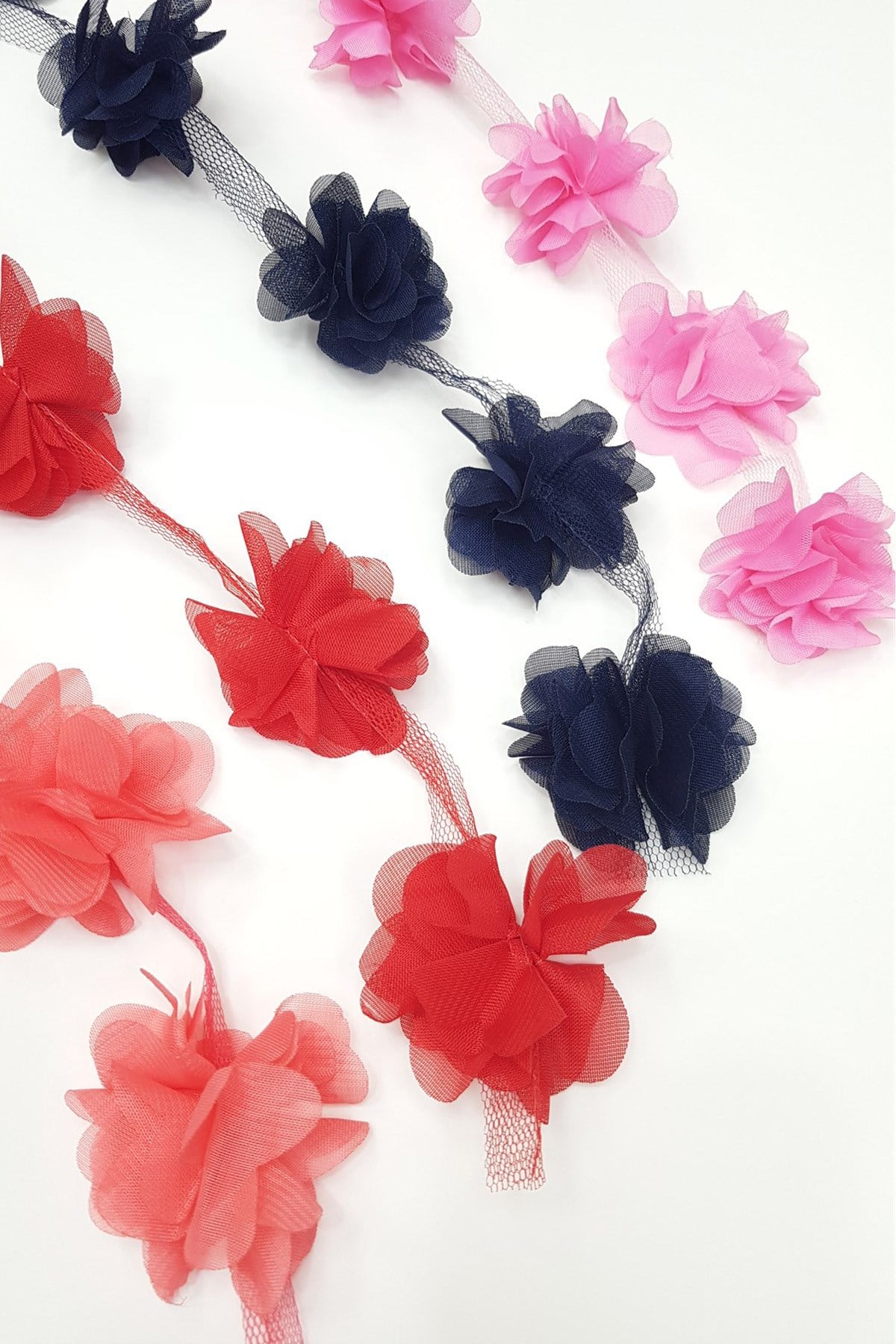 Chiffon Laser Cut Tulle Flower