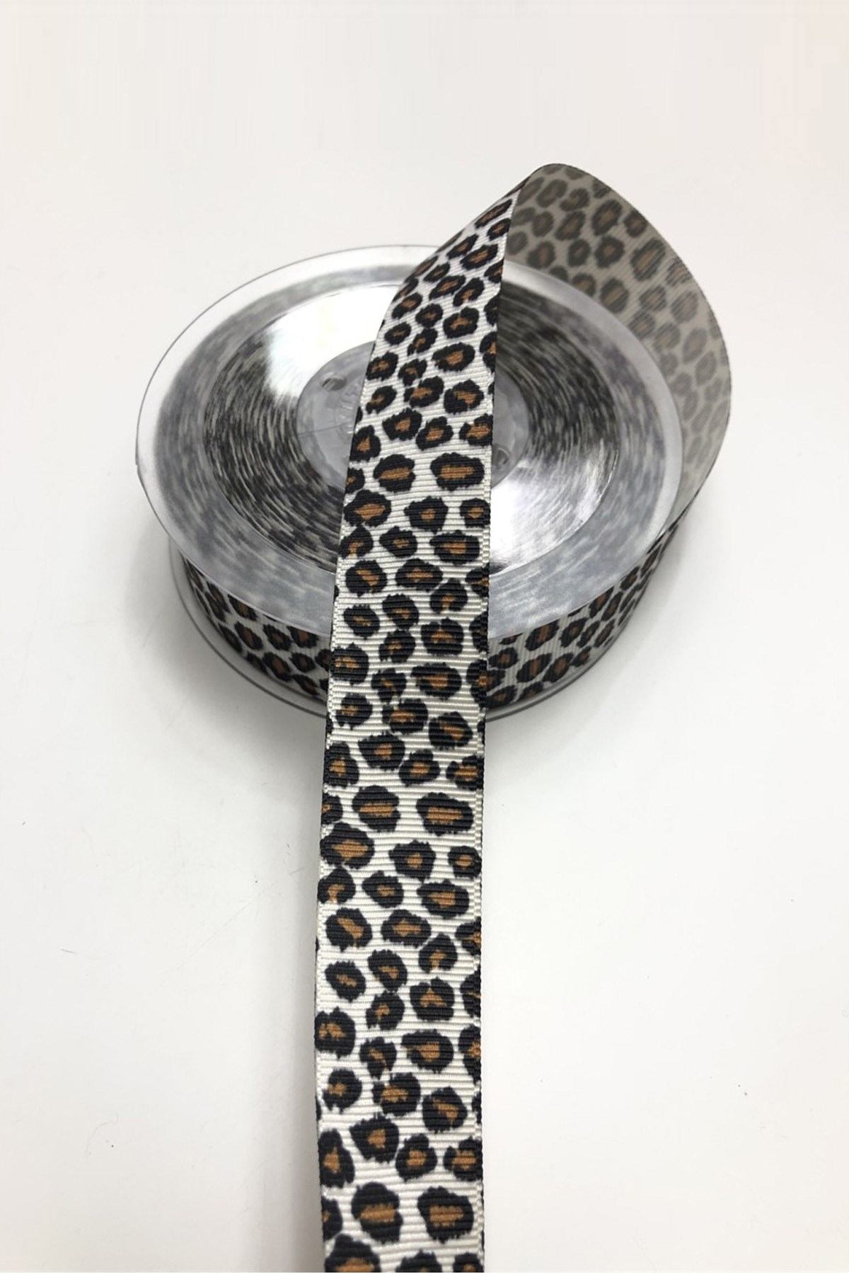  ليوبارد نمط Grosgrain الشريط 2.5 سم