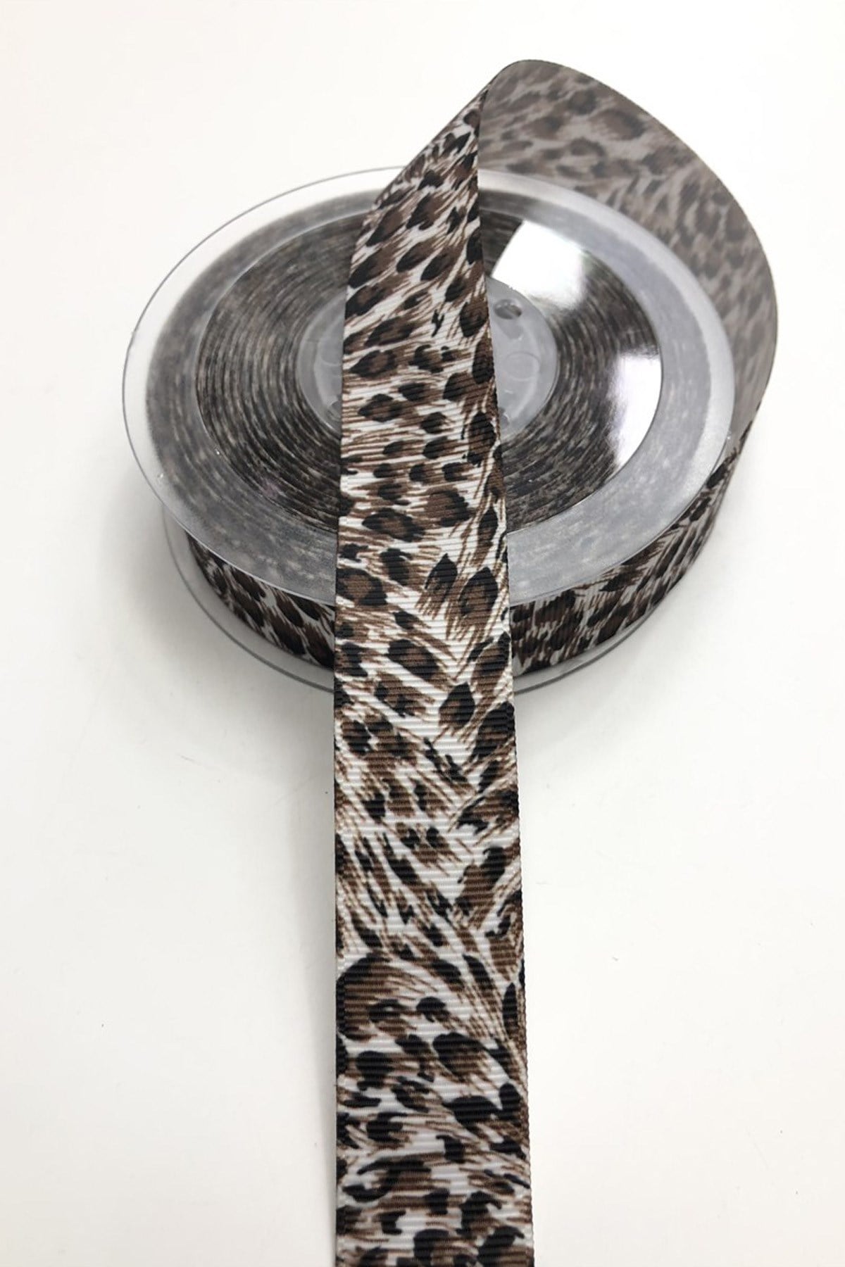Leopar Desenli Grogren Kurdela 2,5 cm 1 mt 