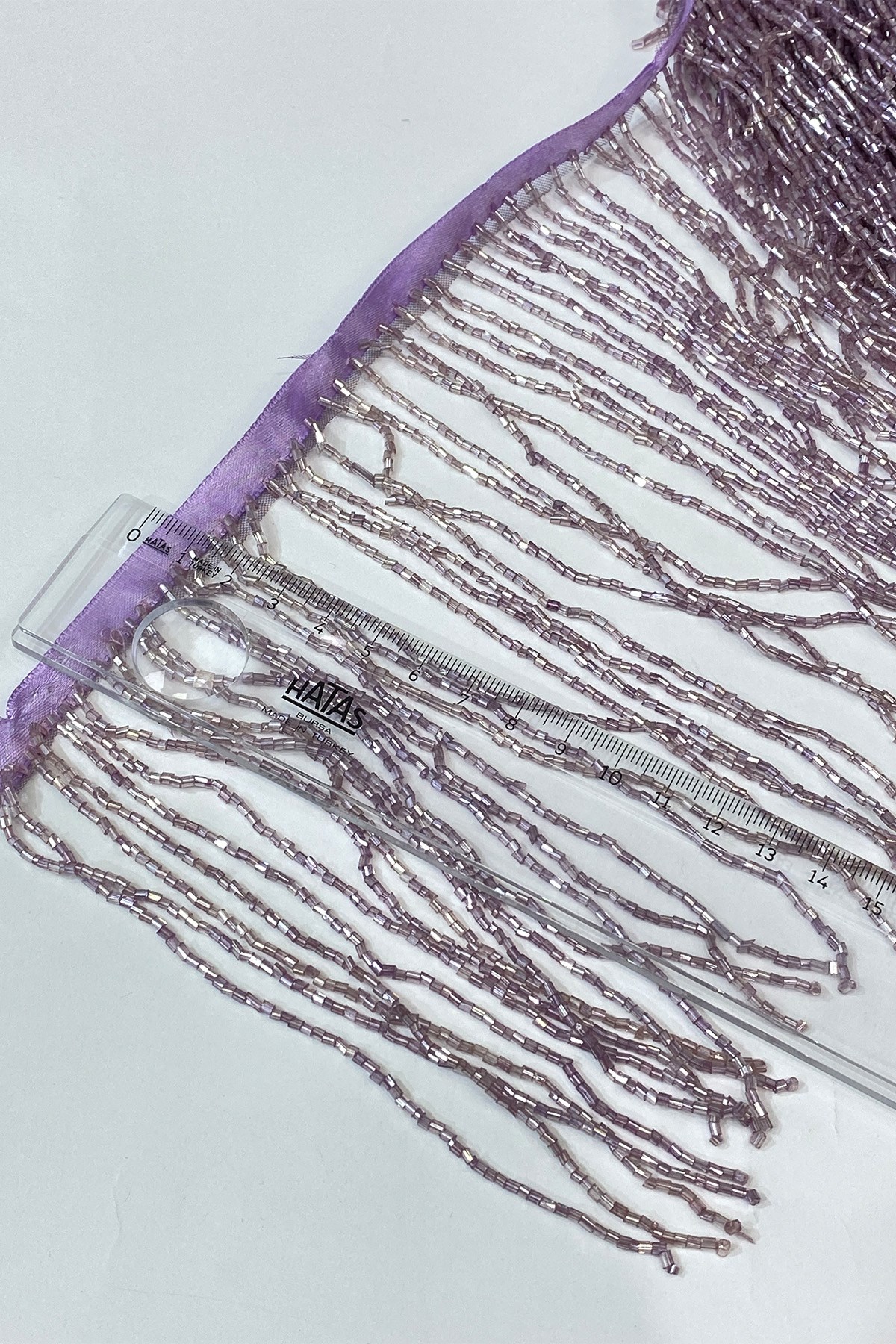 15 cm Fringe Tassel with Lilac Beads