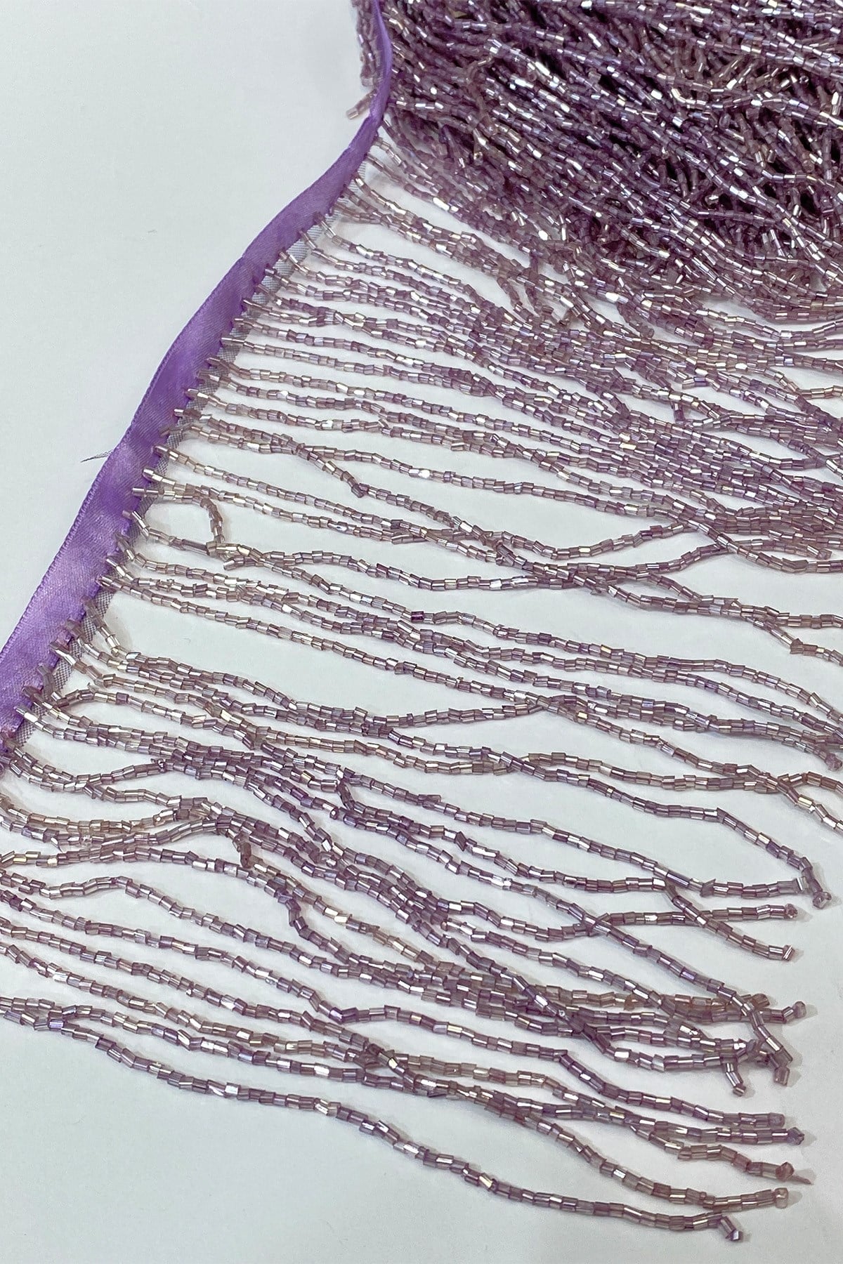 15 cm Fringe Tassel with Lilac Beads