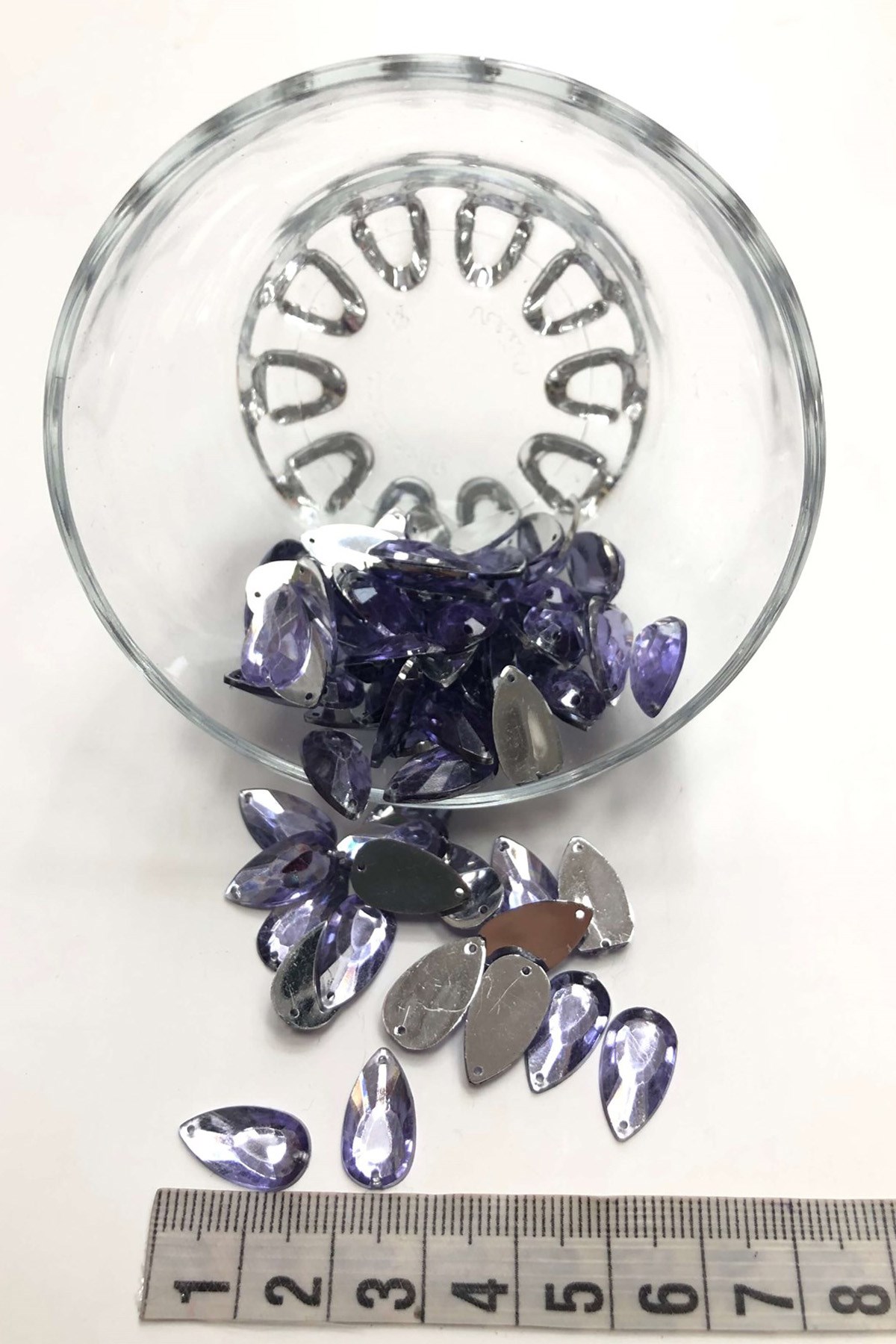 Lilac Drop Plastic Stitching Stone 20 gr