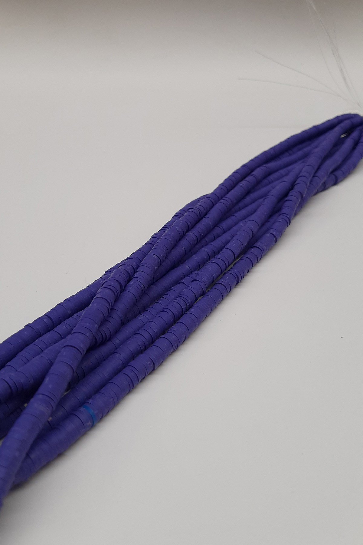 Lila Fimo Hamur Boncuk 6Mm