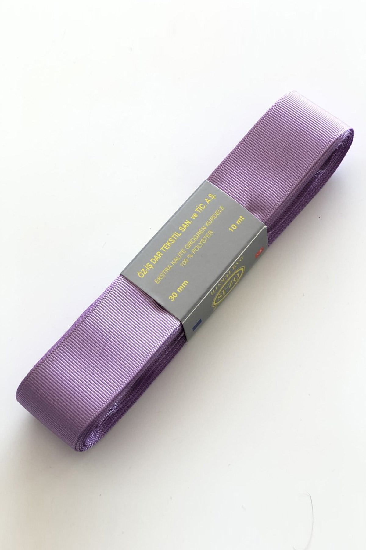 Lila Grogren Kurdele 3 cm 10 mt