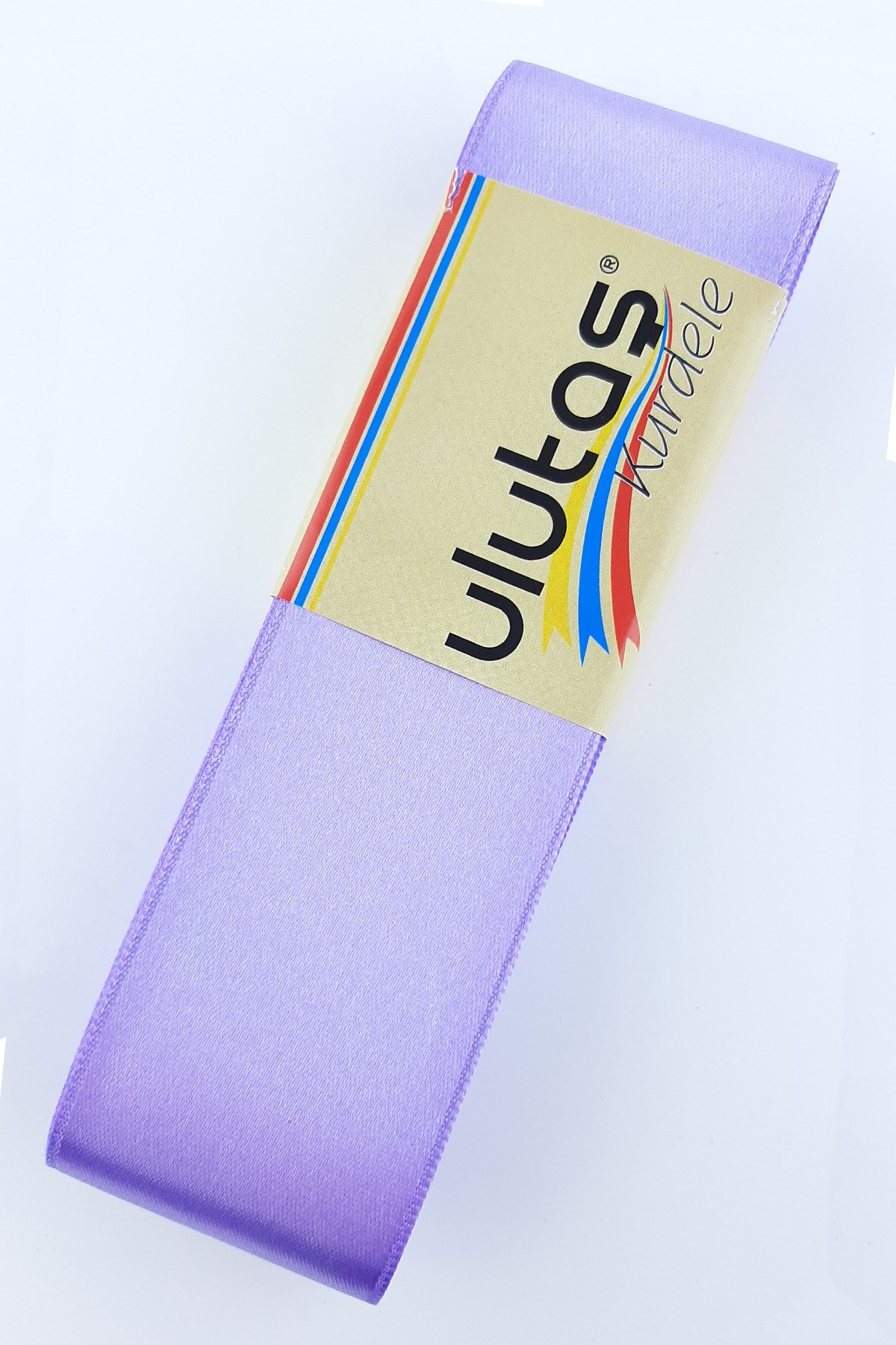 Lila Saten Kurdele 4 cm 10 mt