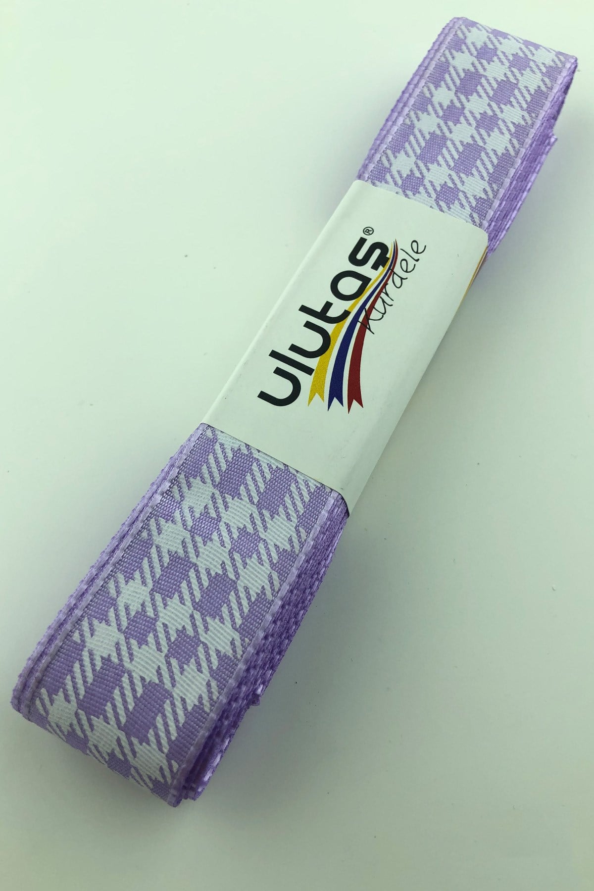 Lilac Foil Printed Taffeta Ribbon