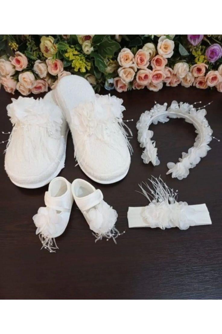 Lohusa Terlik Ve Taç Tüylü Incili 4 Lü Set