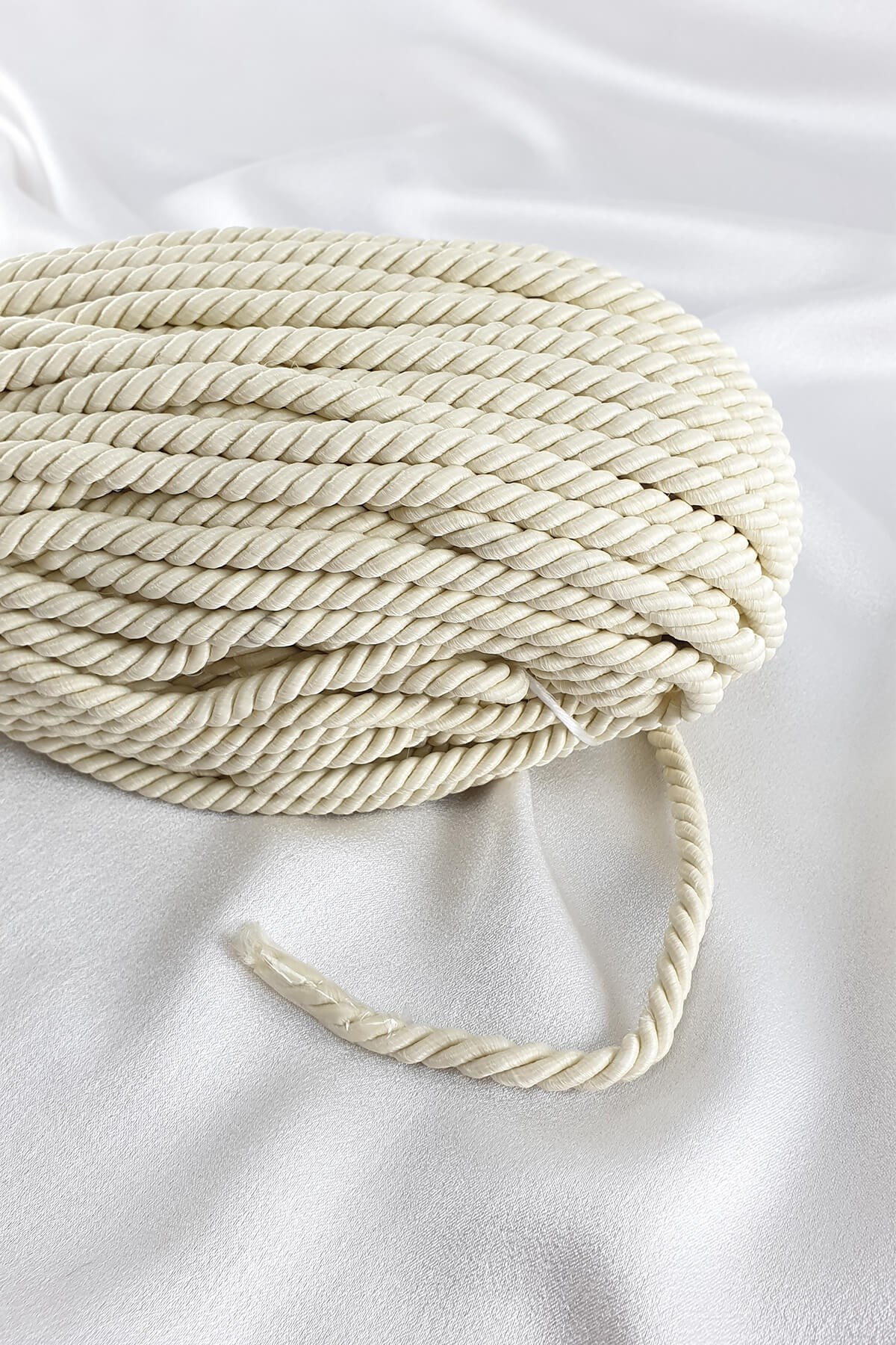 Matt Cream Cord Rope 8 mm