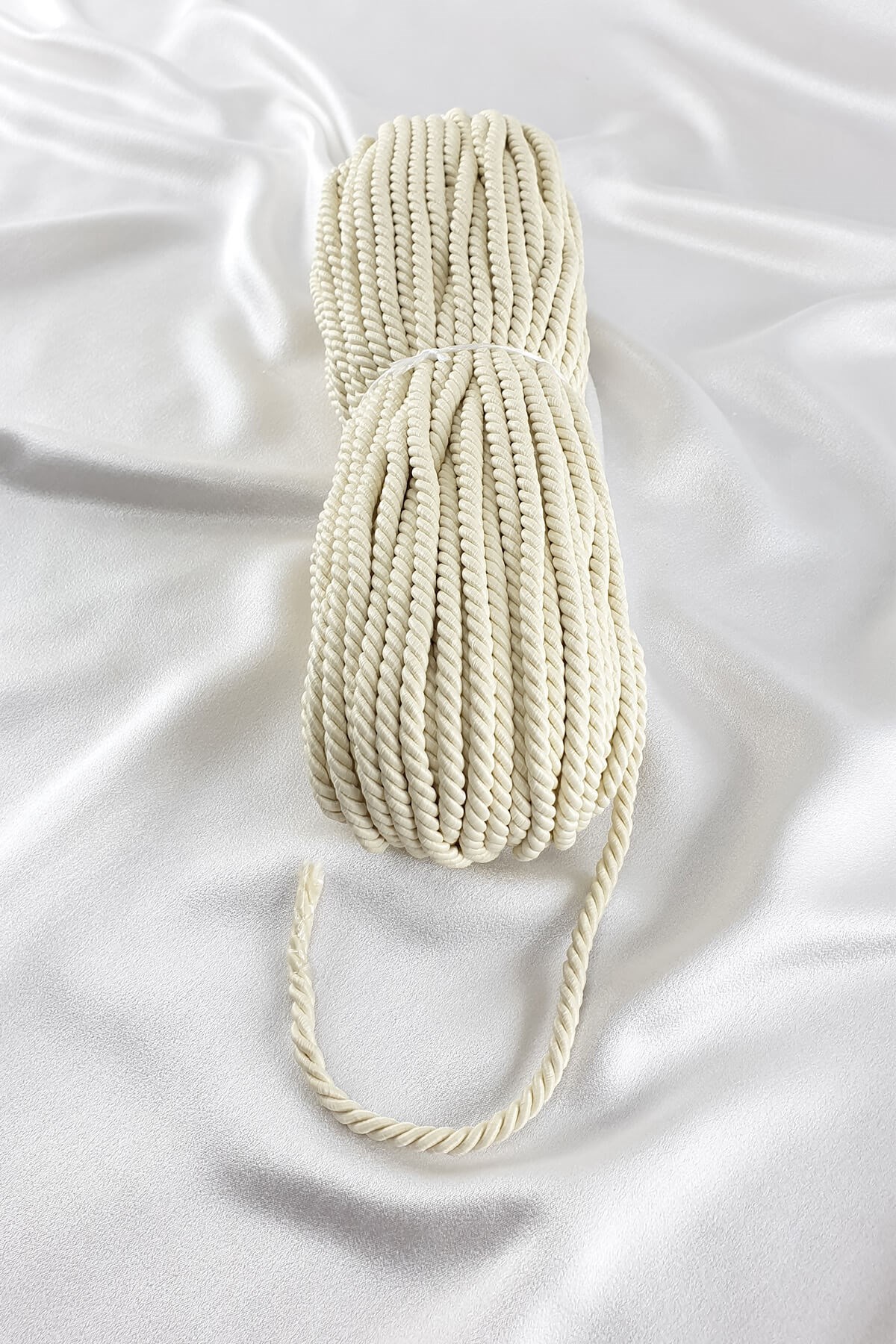 Matt Cream Cord Rope 8 mm