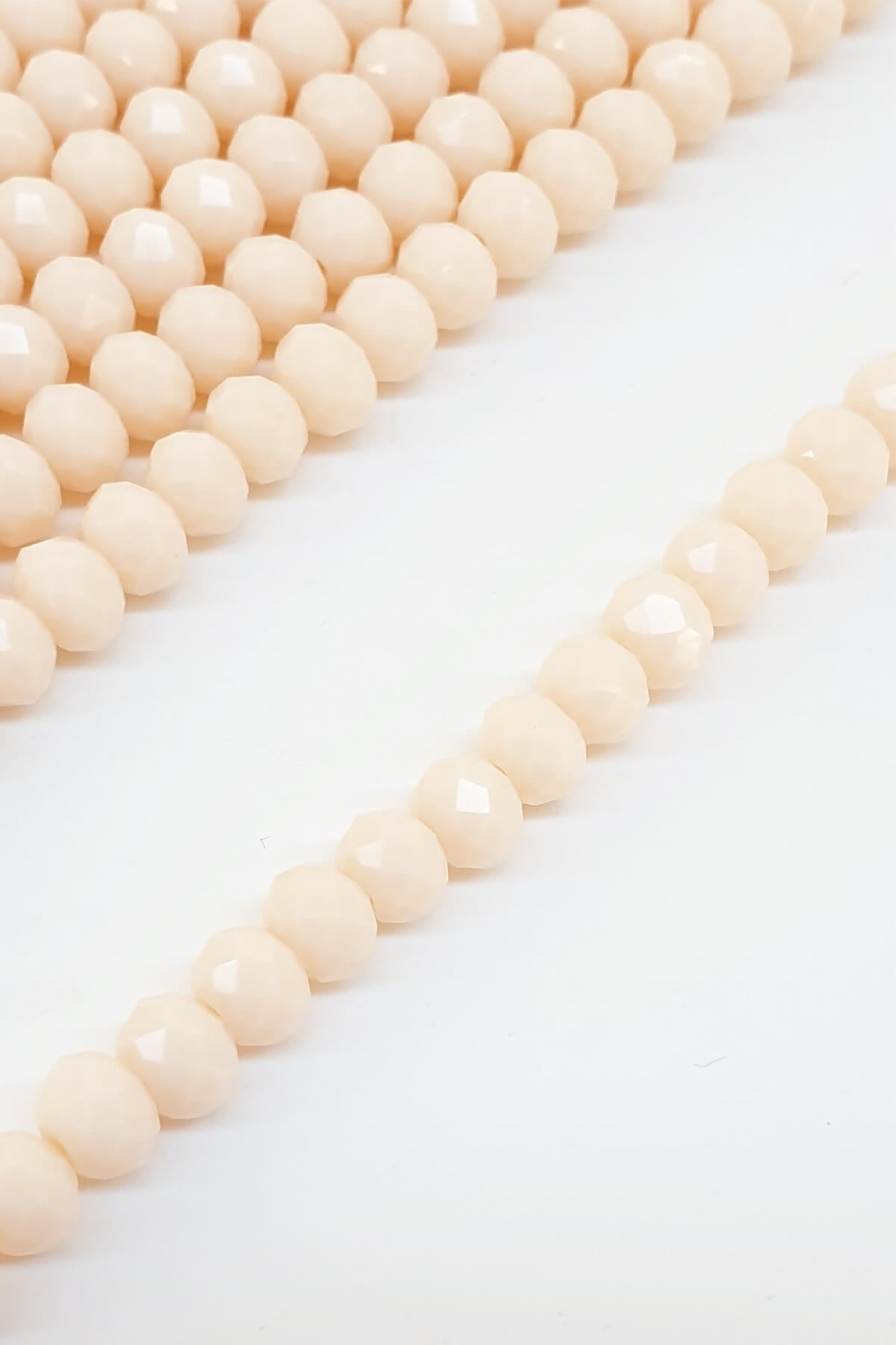 Matte Salmon Crystal Beads 6 Mm
