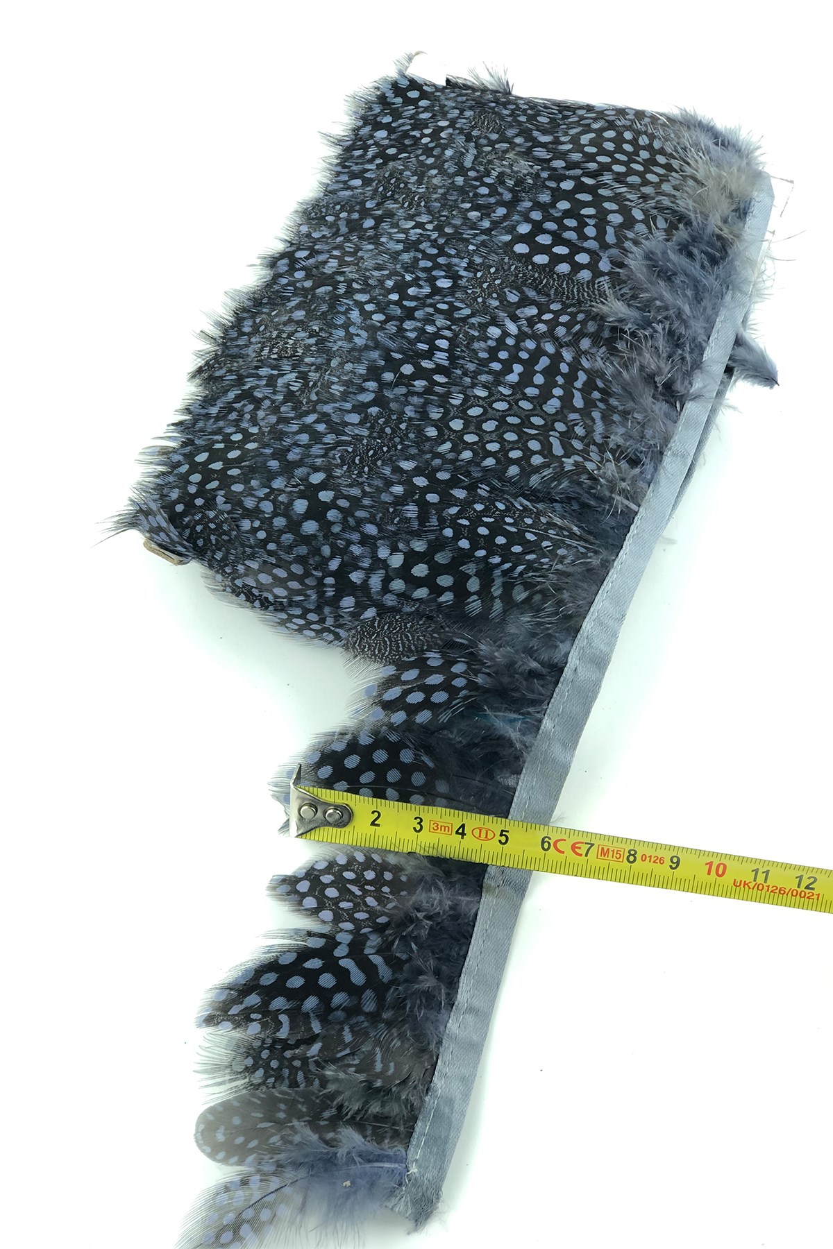 Mavi Gri Puanlı Gine Tavugu Tüyü