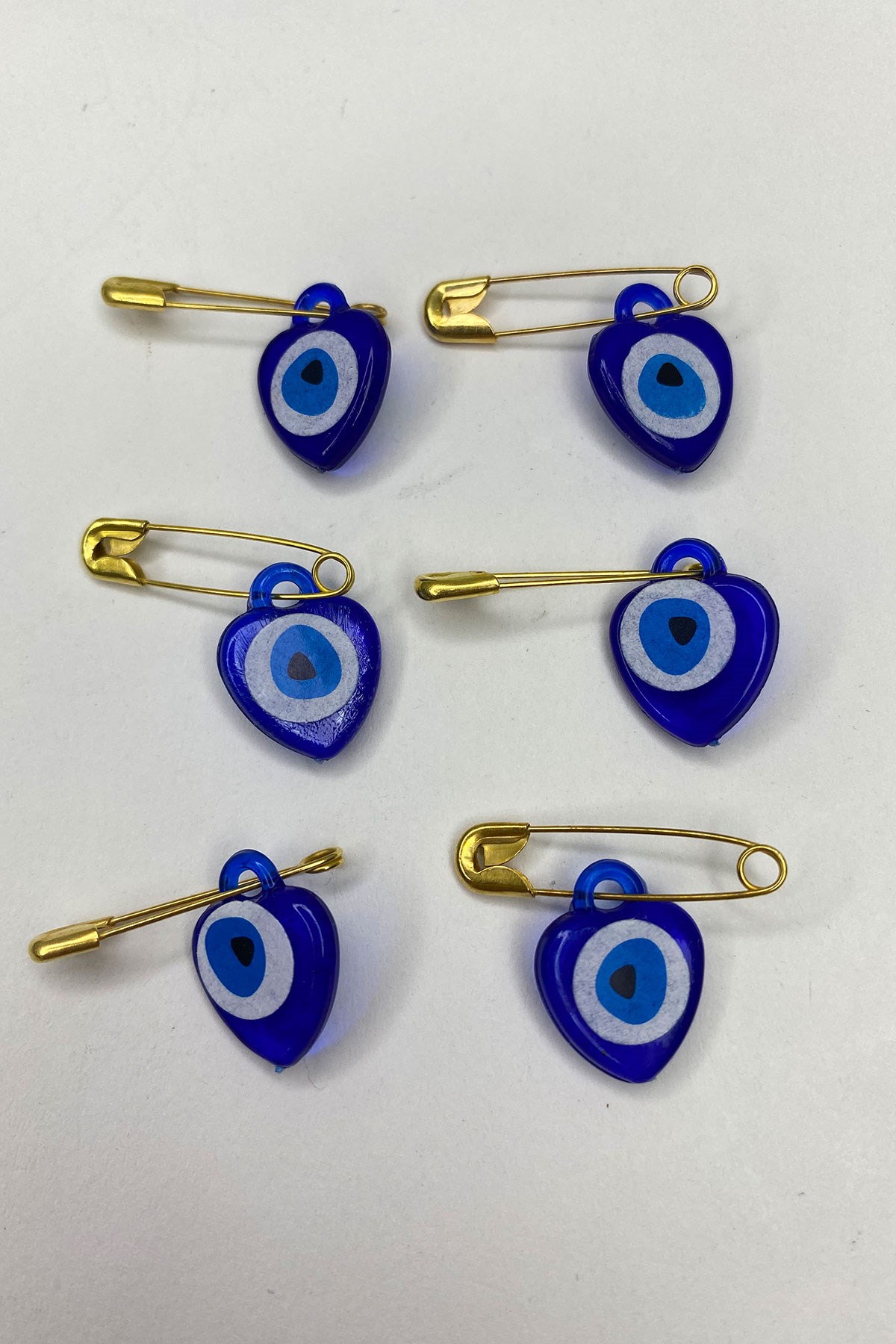 Blue Needle Evil Eye Bead 50 pcs