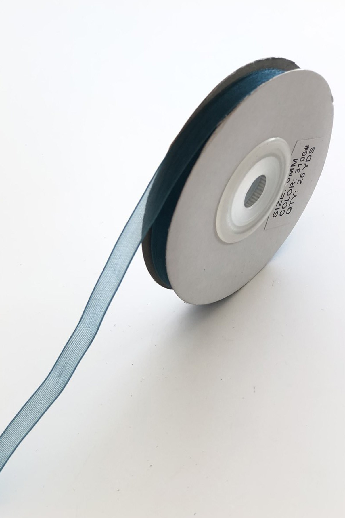 Blue Organza Ribbon 1 cm