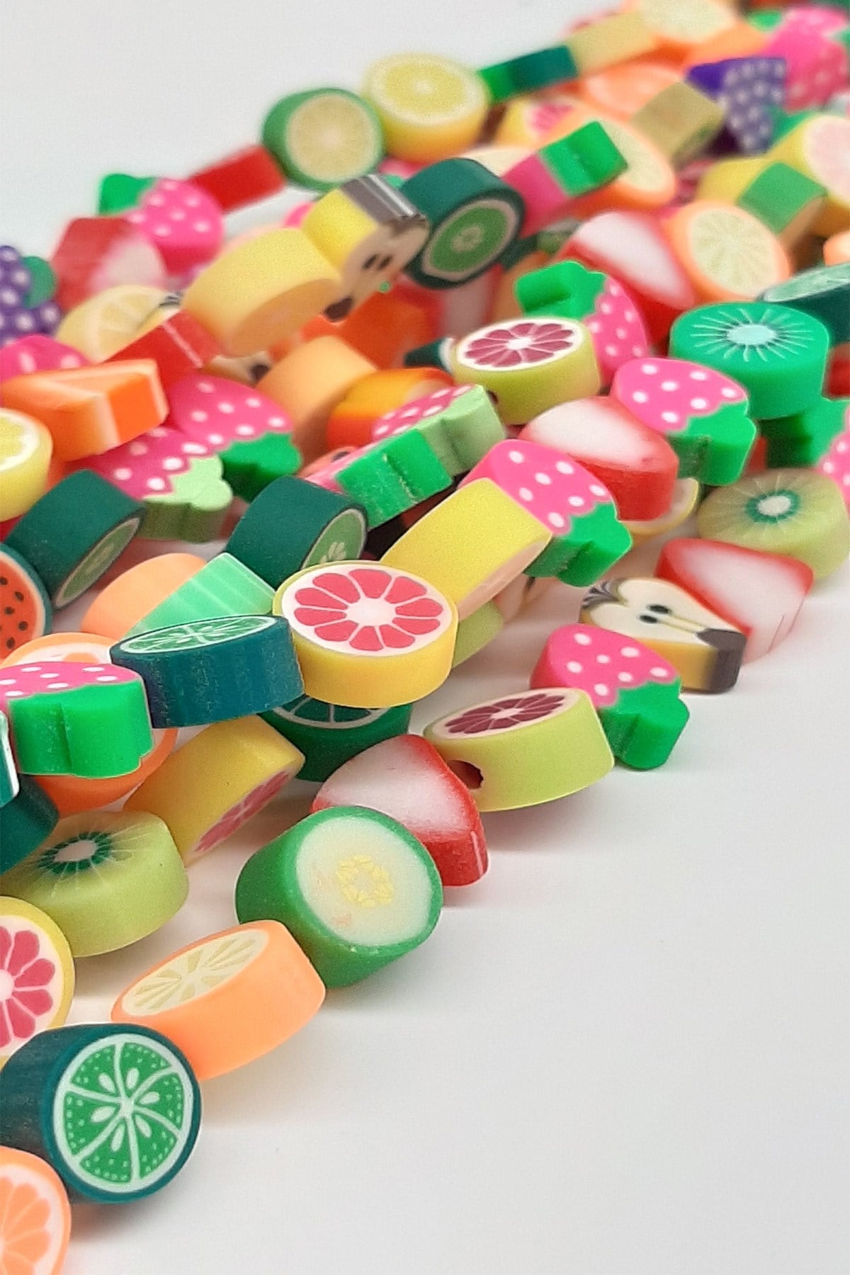 Fruit Patterned Fimo Beads