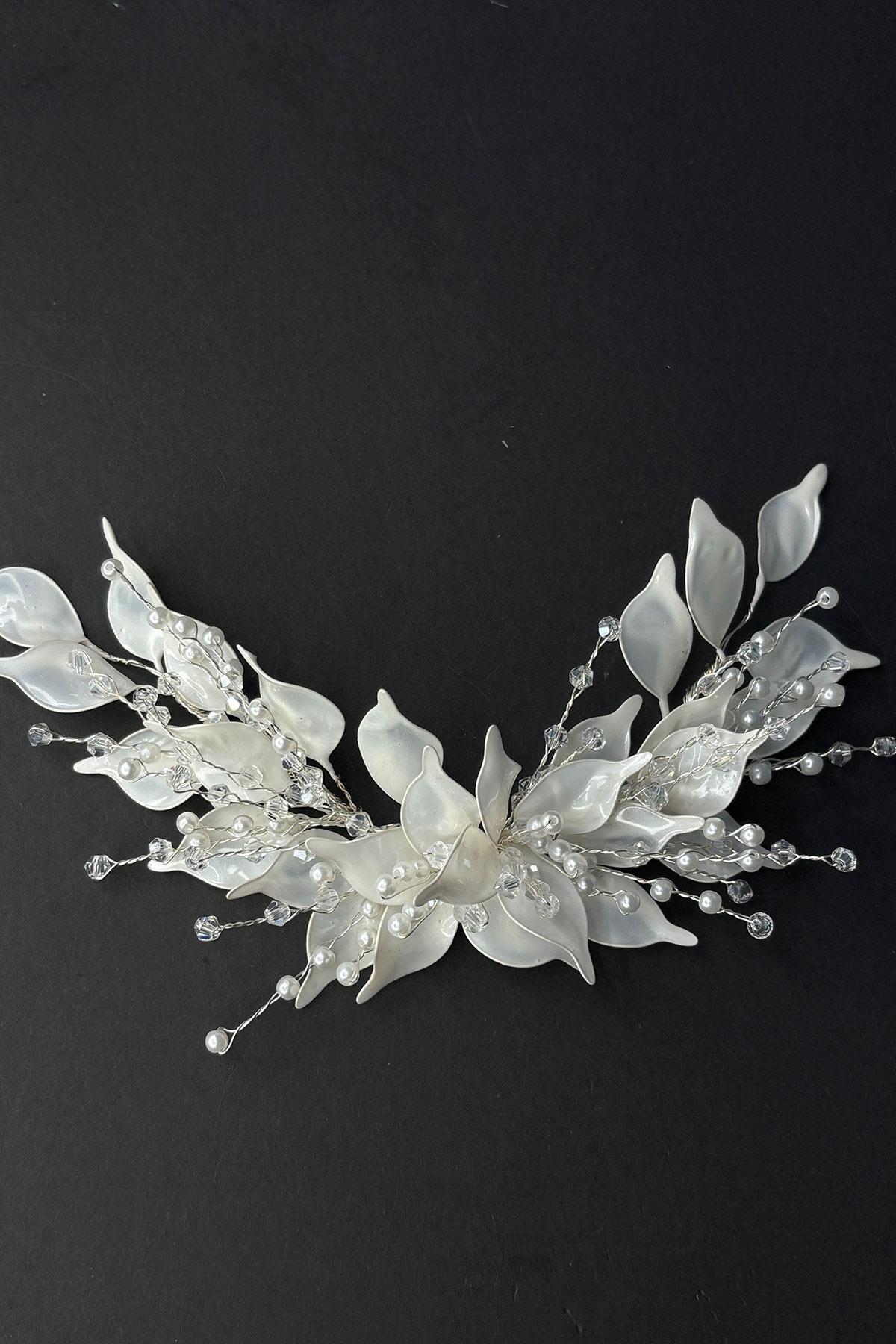 Mine Sedef Resin Bridal Hair and Turban Accessory