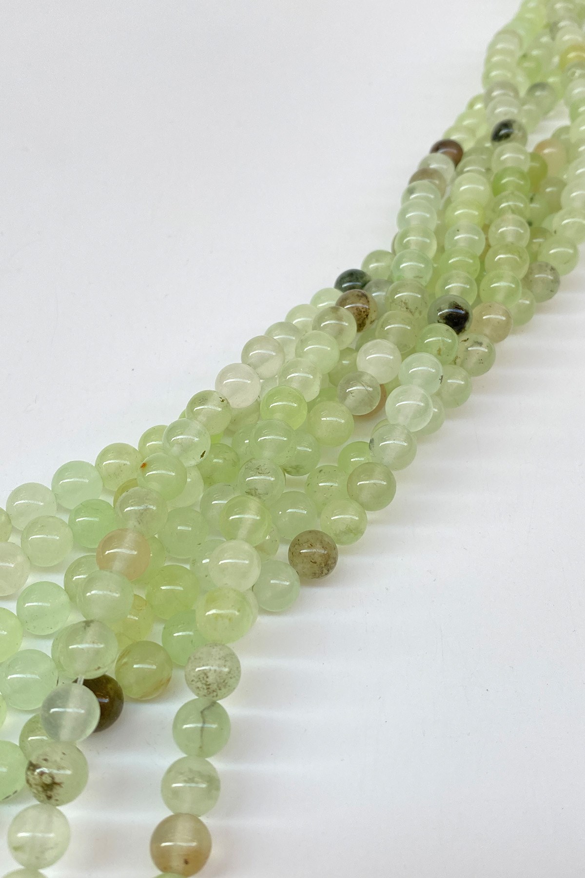 Mint Yeşili Ceyt Doğal Taş Boncuk 8 mm