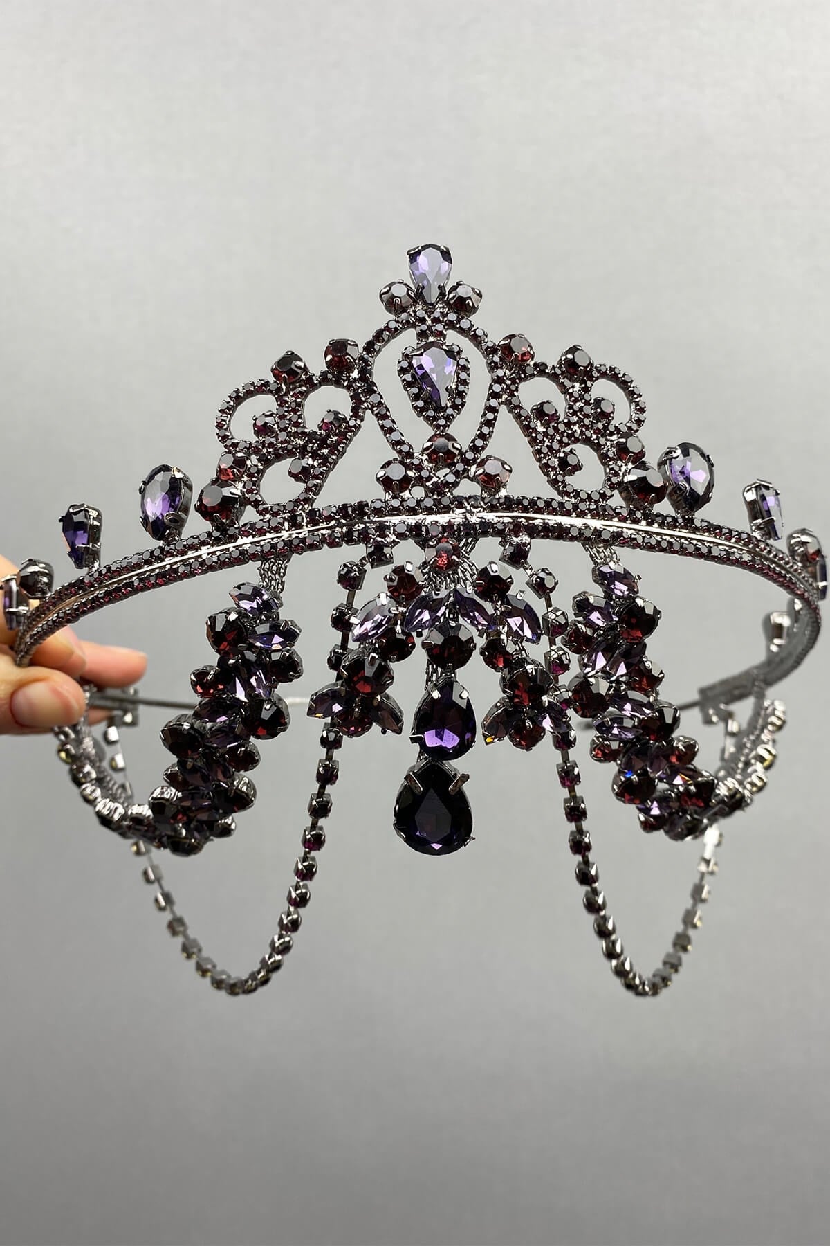 Purple Hürrem Bridal Henna Crown