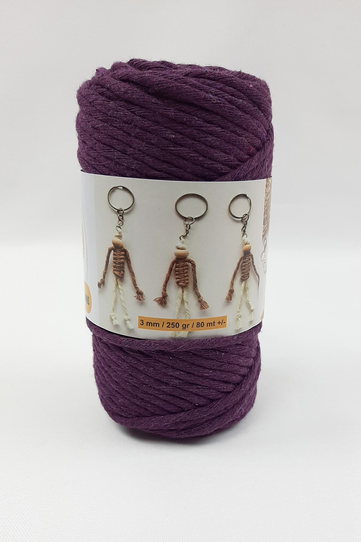 Purple Fine Twisted Macrame