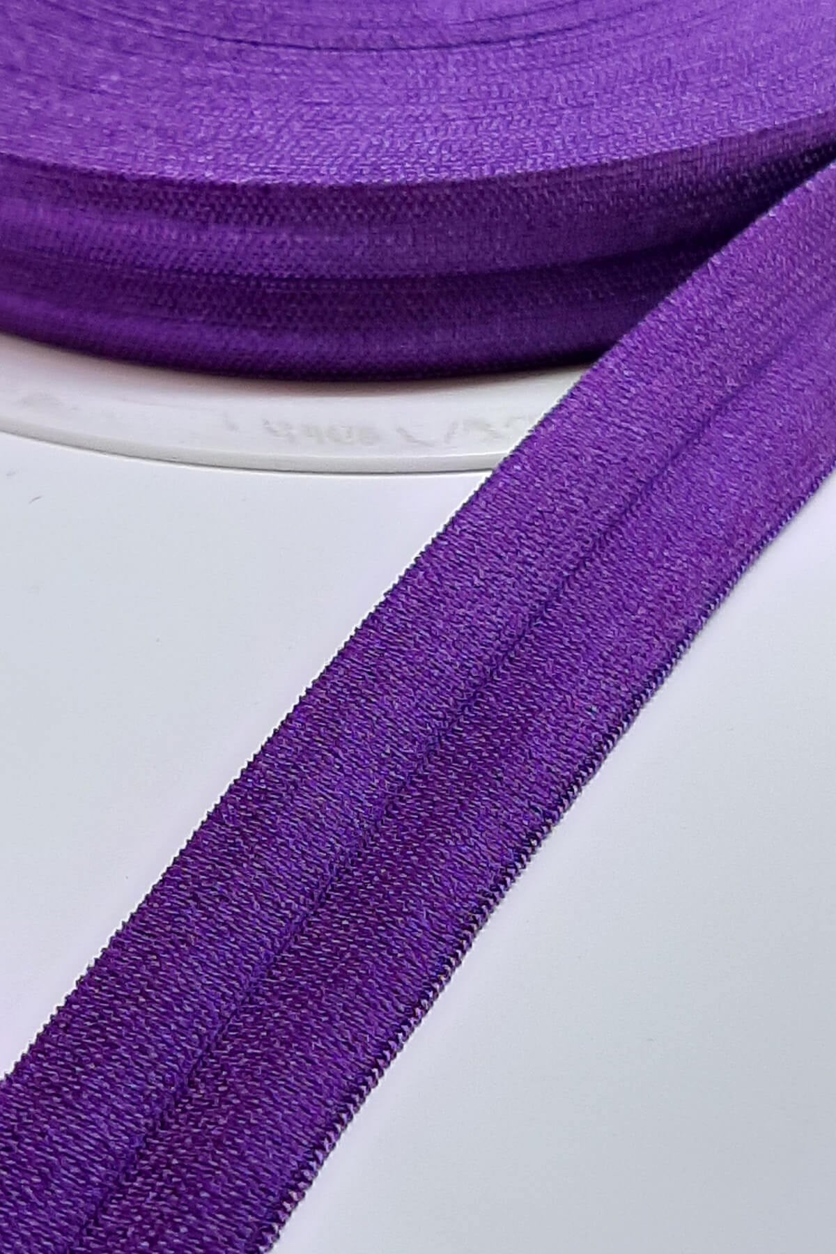 Mor Lastikli Saç Bandı 1,5cm