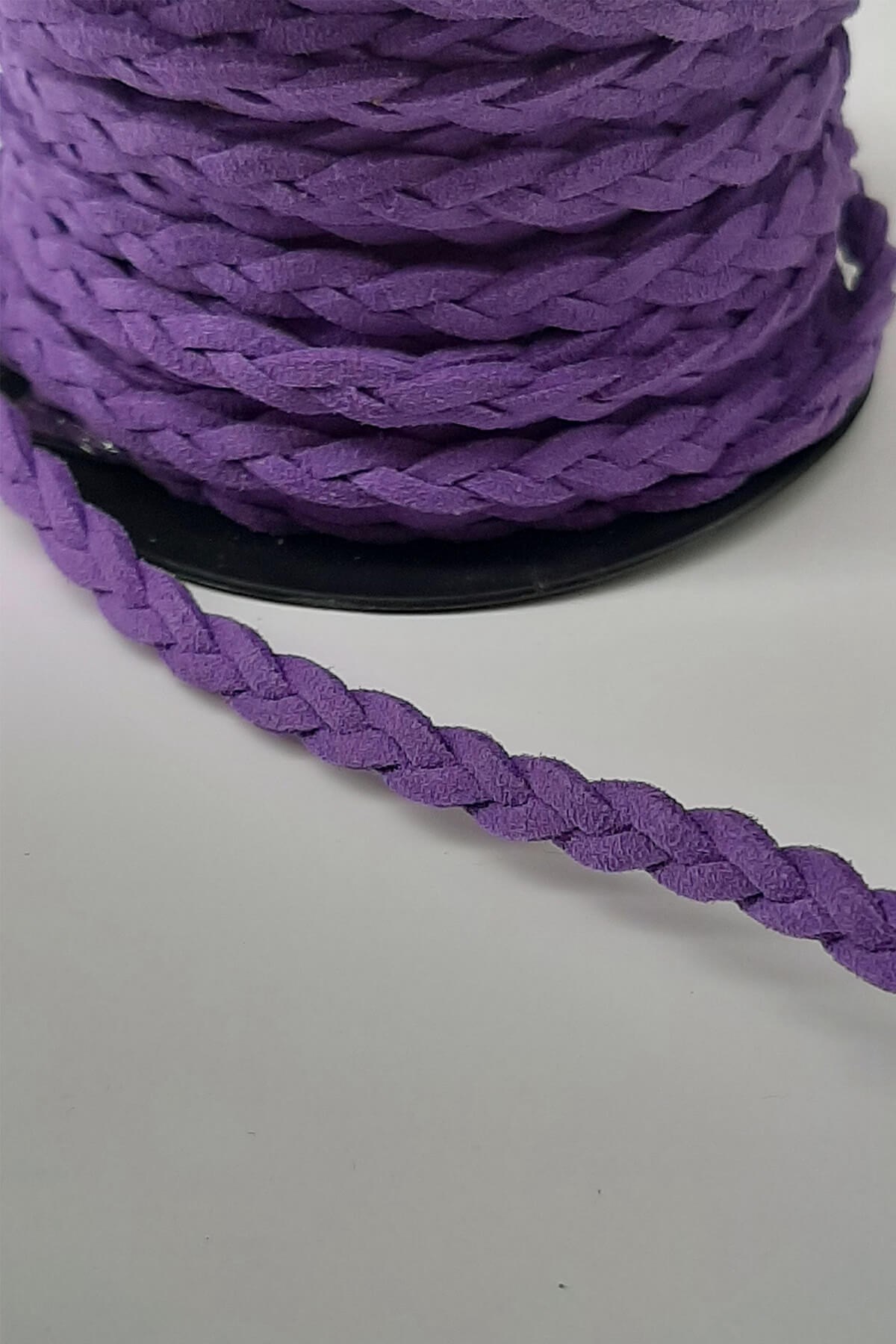 Purple Suede Knitting Rope