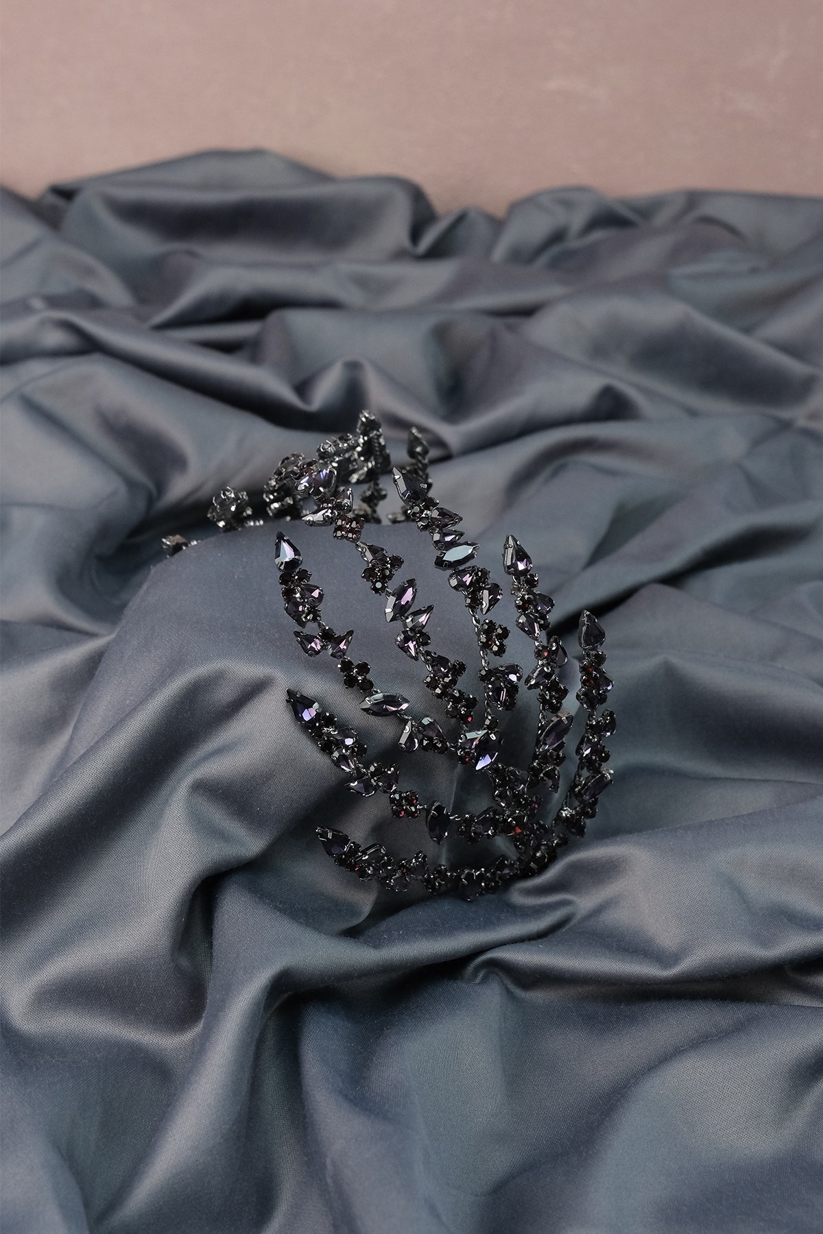 Purple Double Sided Helen Bridal Henna Crown