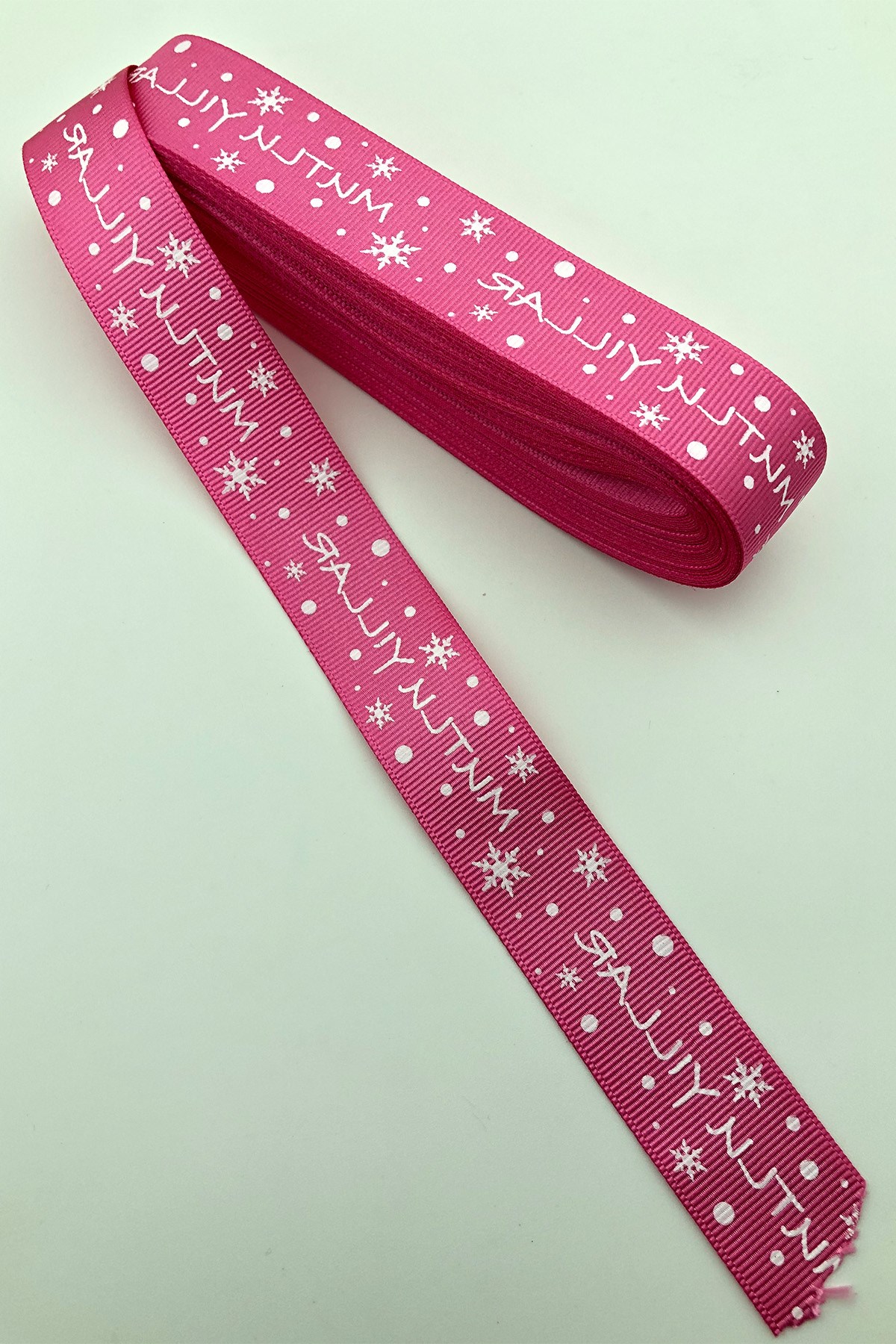 Happy New Year Written Christmas Ribbon 10 Mt