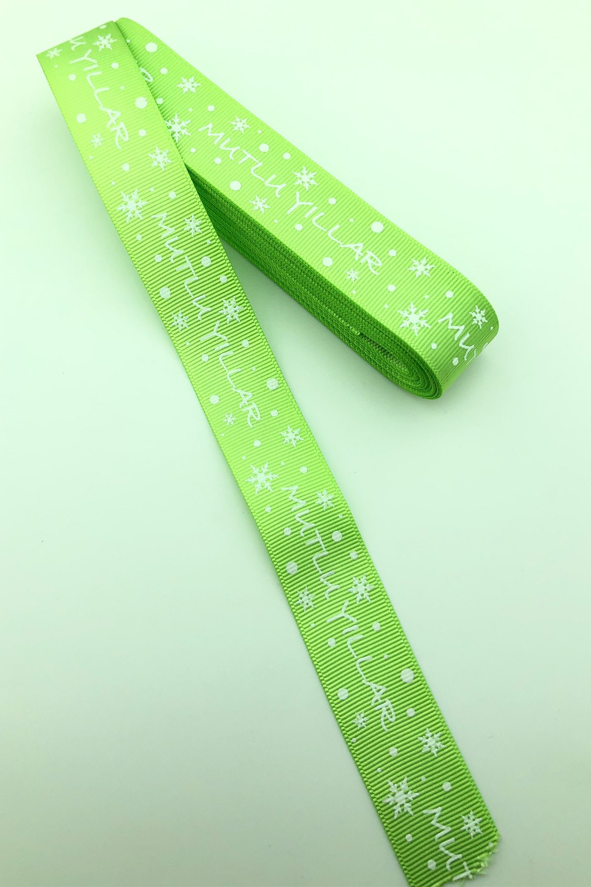 Happy New Year Written Christmas Ribbon 10 Mt