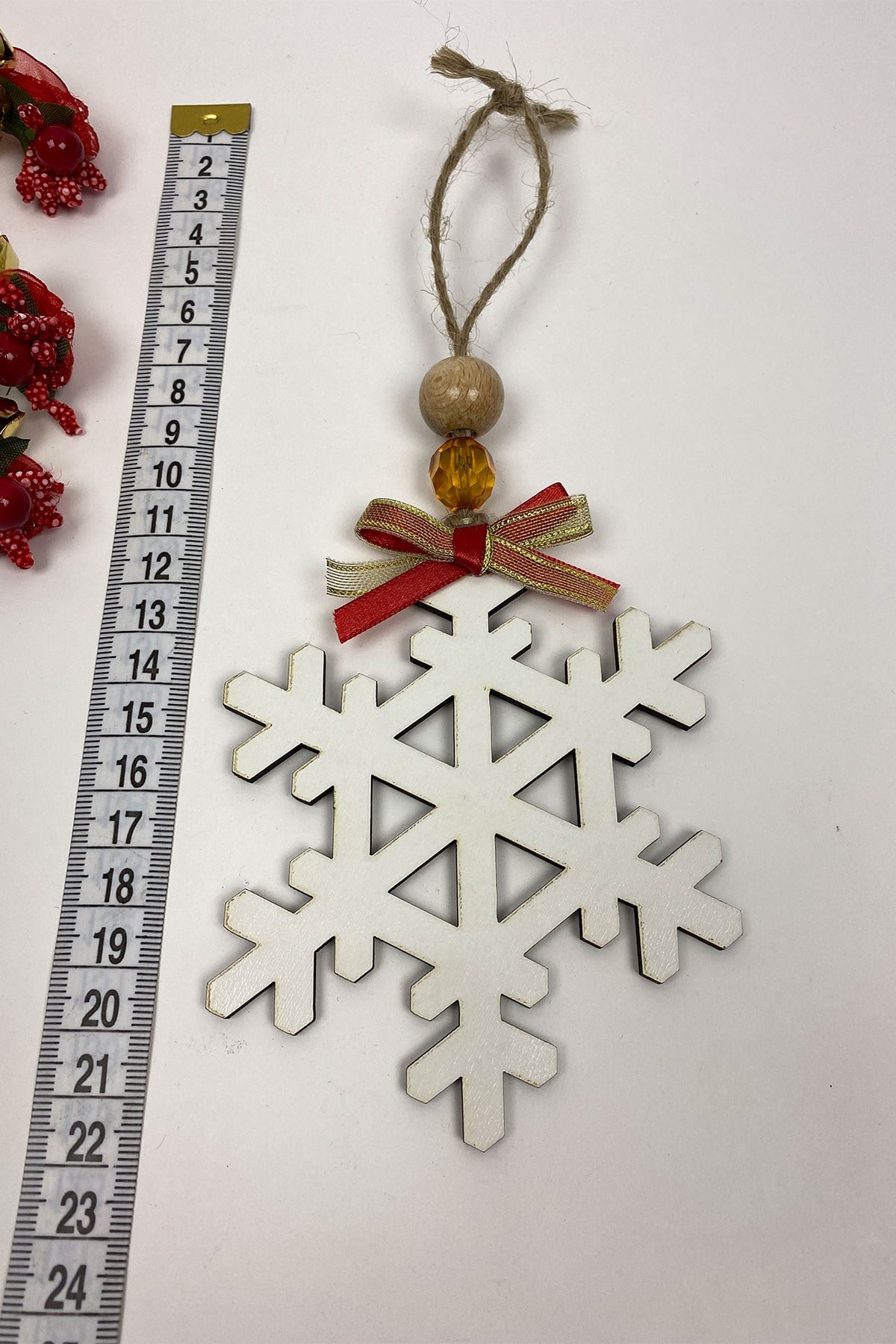 Natural Snowflake Christmas Ornament