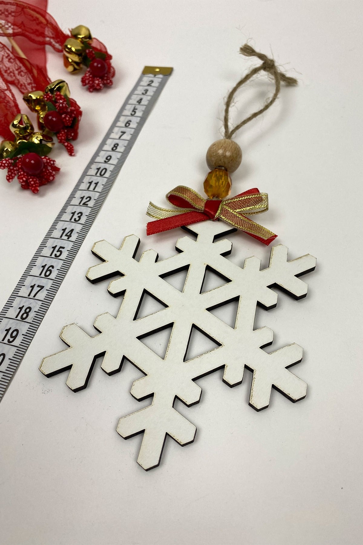 Natural Snowflake Christmas Ornament