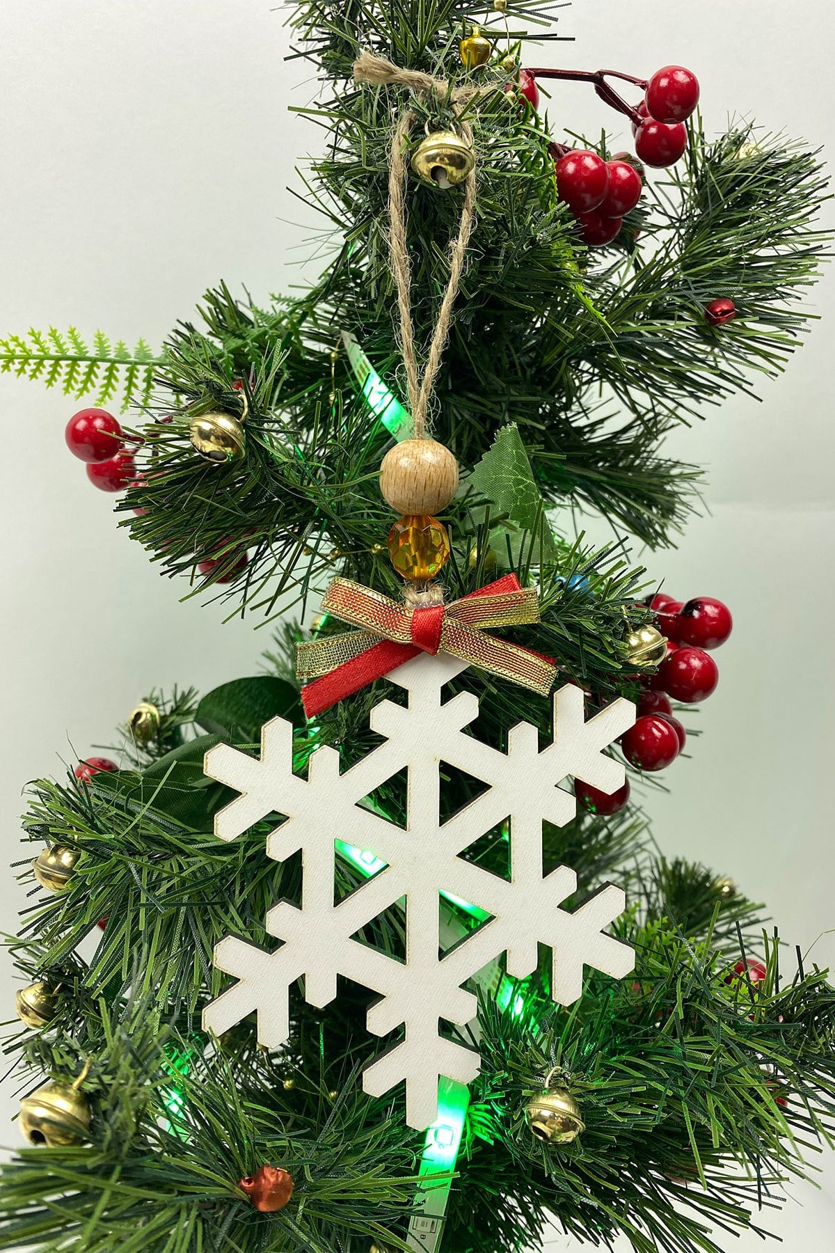 Natural Snowflake Christmas Ornament