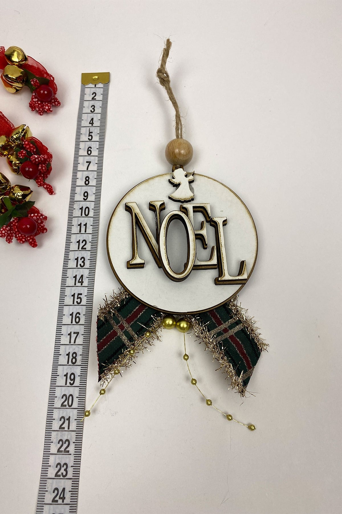 Natural Christmas Print Christmas Ornament