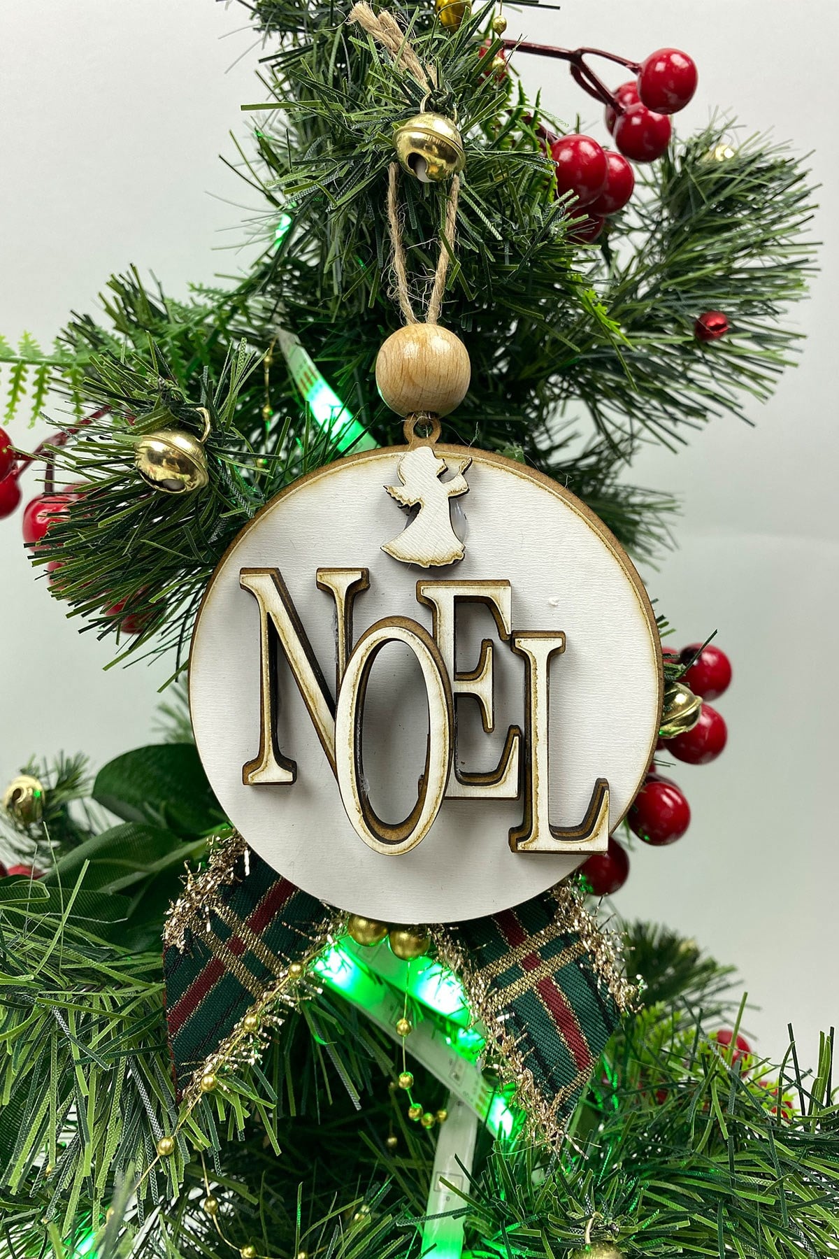Natural Christmas Print Christmas Ornament