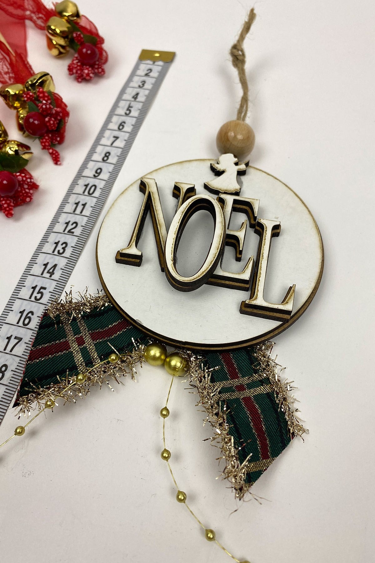 Natural Christmas Print Christmas Ornament