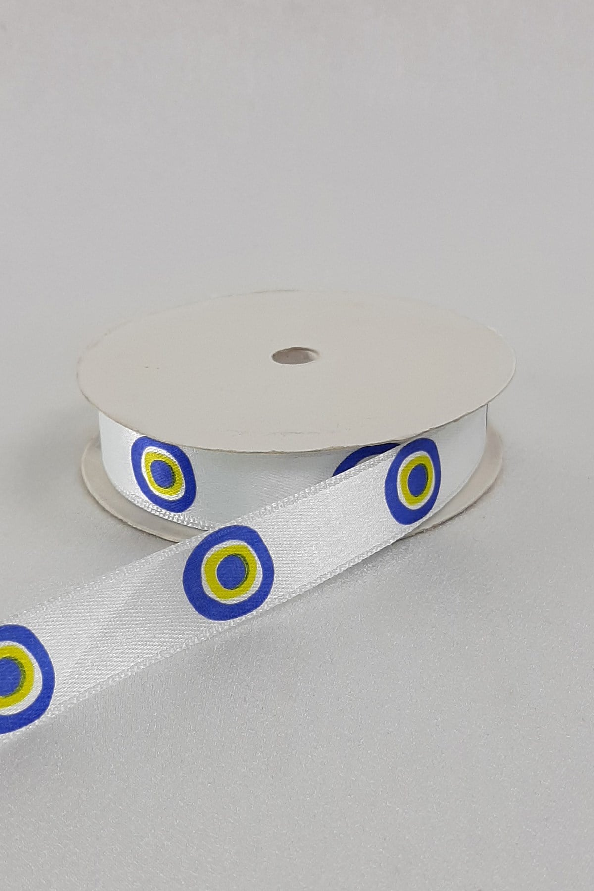 Evil Eye Bead Patterned Ribbon