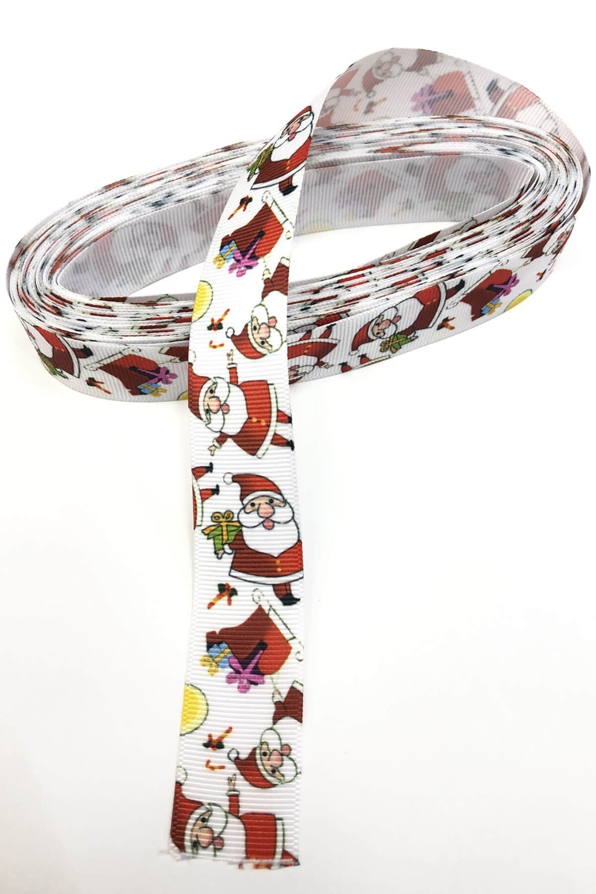 Noel Baba Desenli Grogren Kurdele