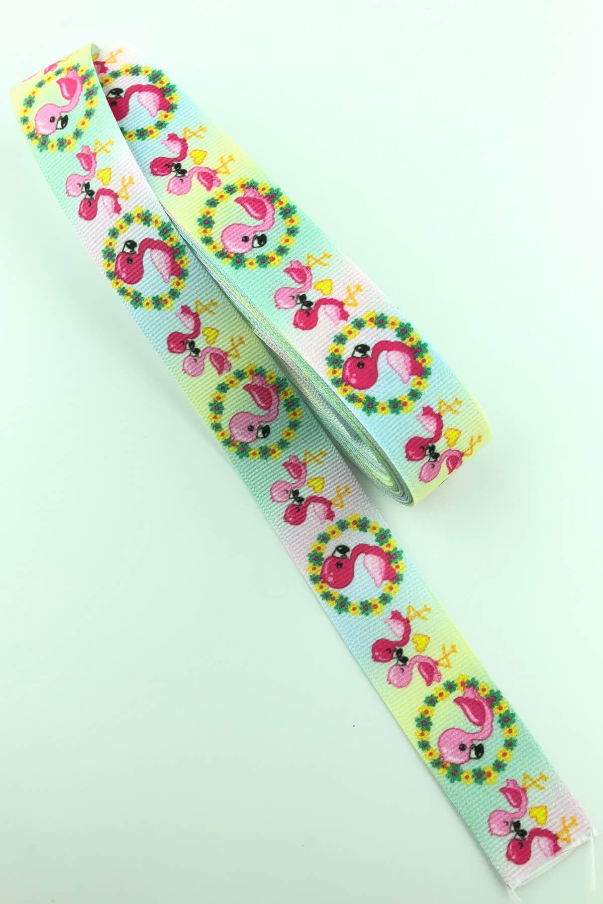Duck Printed Grosgrain Ribbon 10 Mt