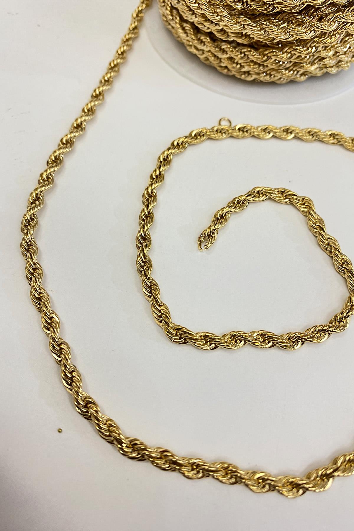 Braided Jewelry Necklace And Bracelet Chain