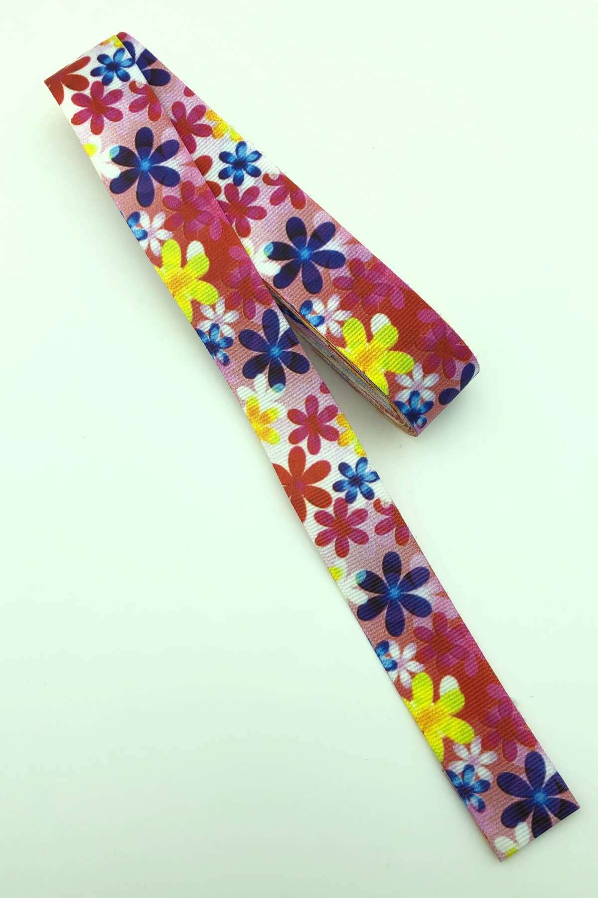 Daisy Patterned Grosgrain Ribbon